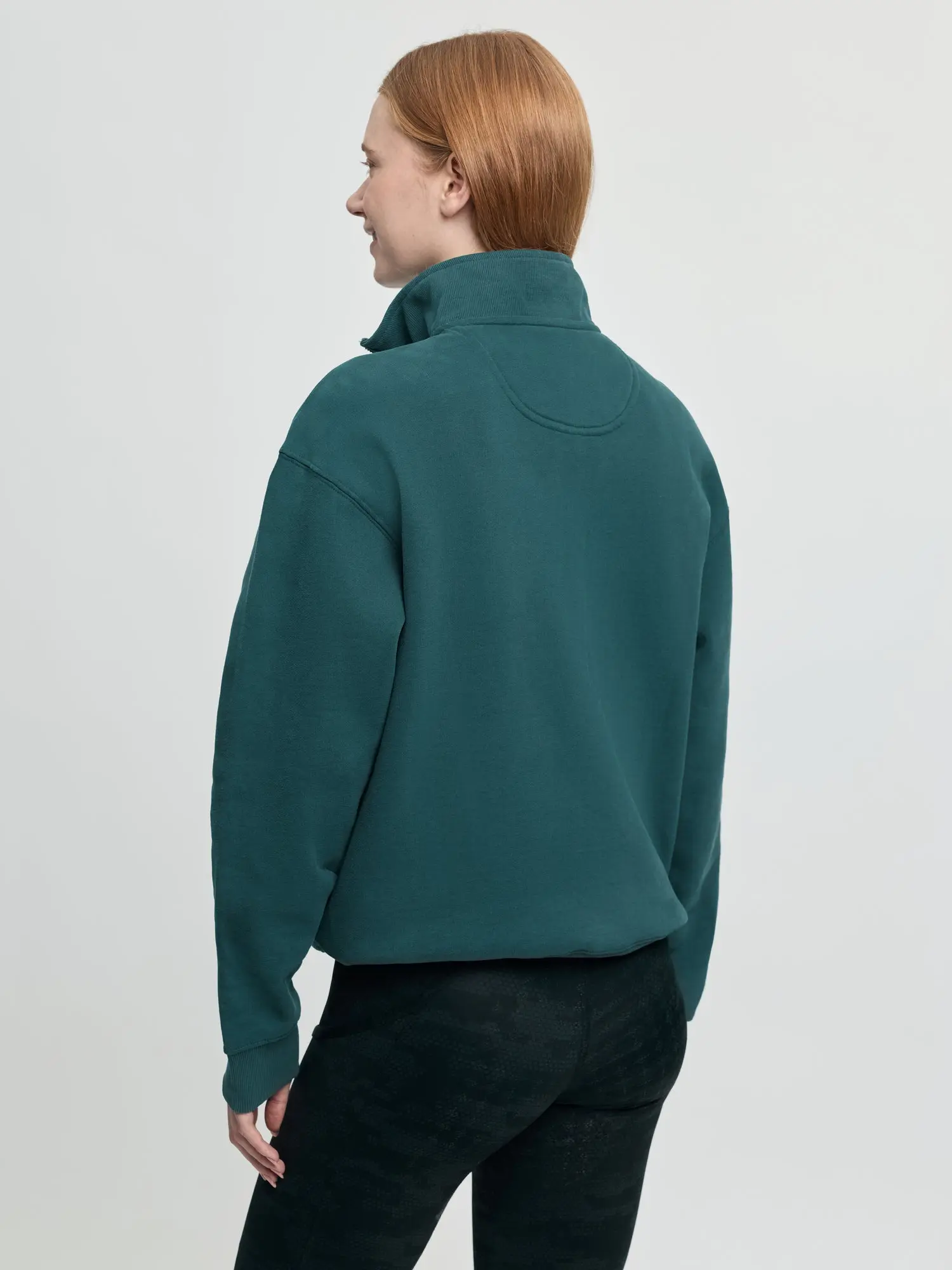 LeMieux Ladies Kelsie Quarter Neck Sweat Jungle - Image 6