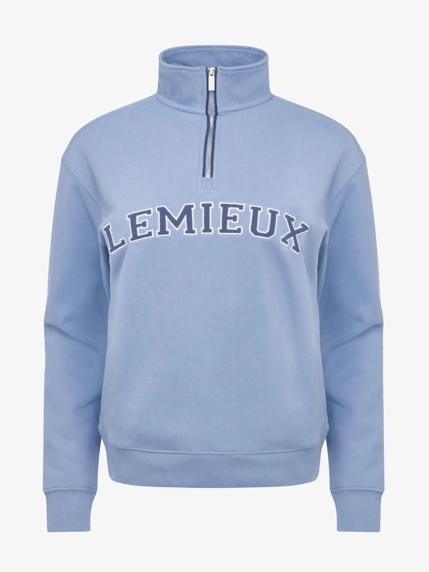 LeMieux Ladies Kelsie Quarter Neck Sweat Powder Blue - Image 3