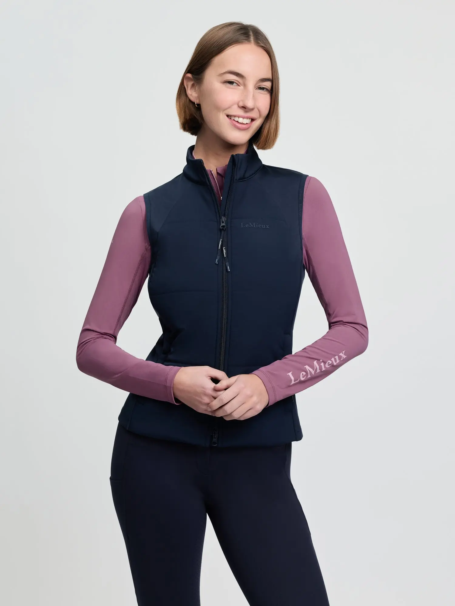 LeMieux Ladies Pamela Gilet Navy - Image 4