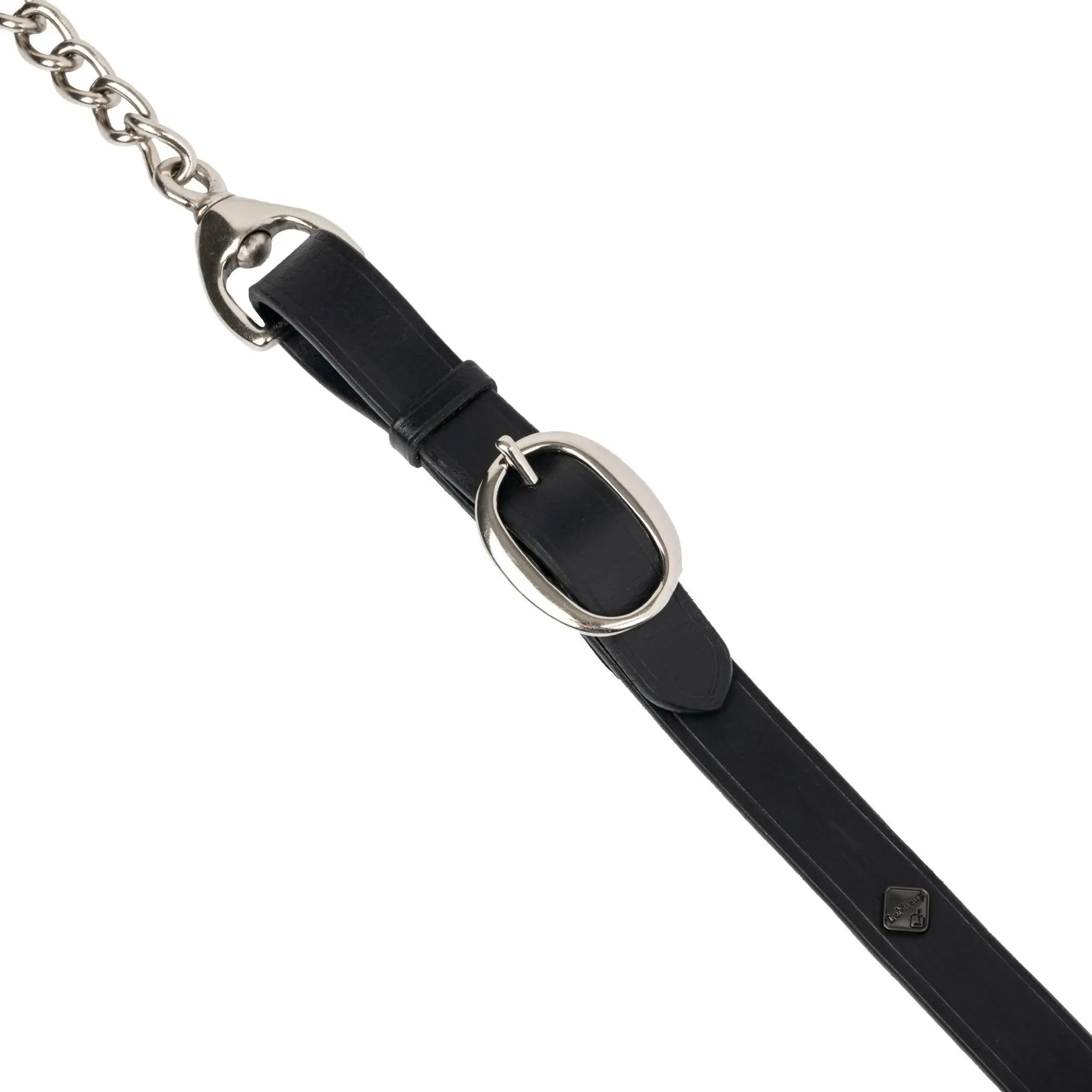 LeMieux Leather Trot Up Chain Black - Image 3