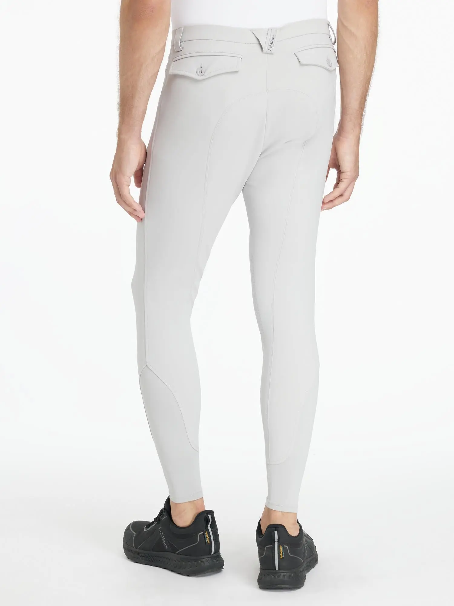 LeMieux Mens Sports Breeches Light Grey - Image 4