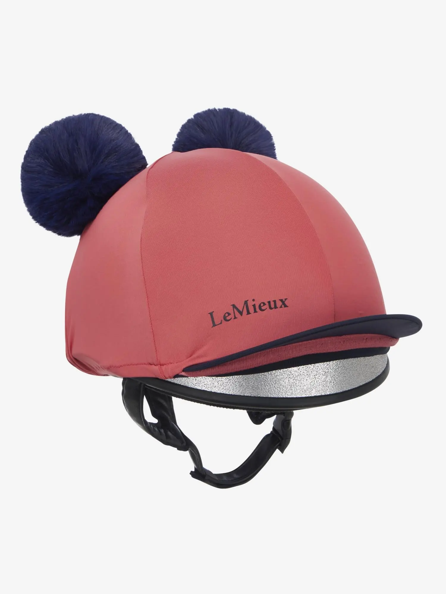 LeMieux Mini Double Pom Hat Silk Cranberry - Image 6