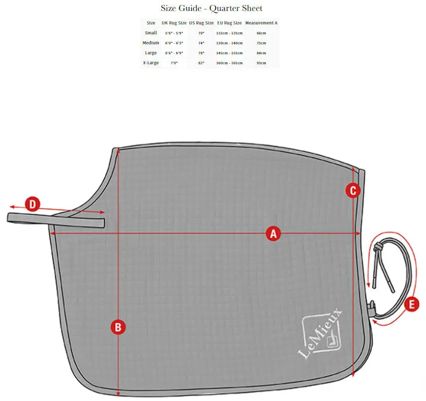 LeMieux Navy Arika Clima-Tek Quarter Sheet - Image 3