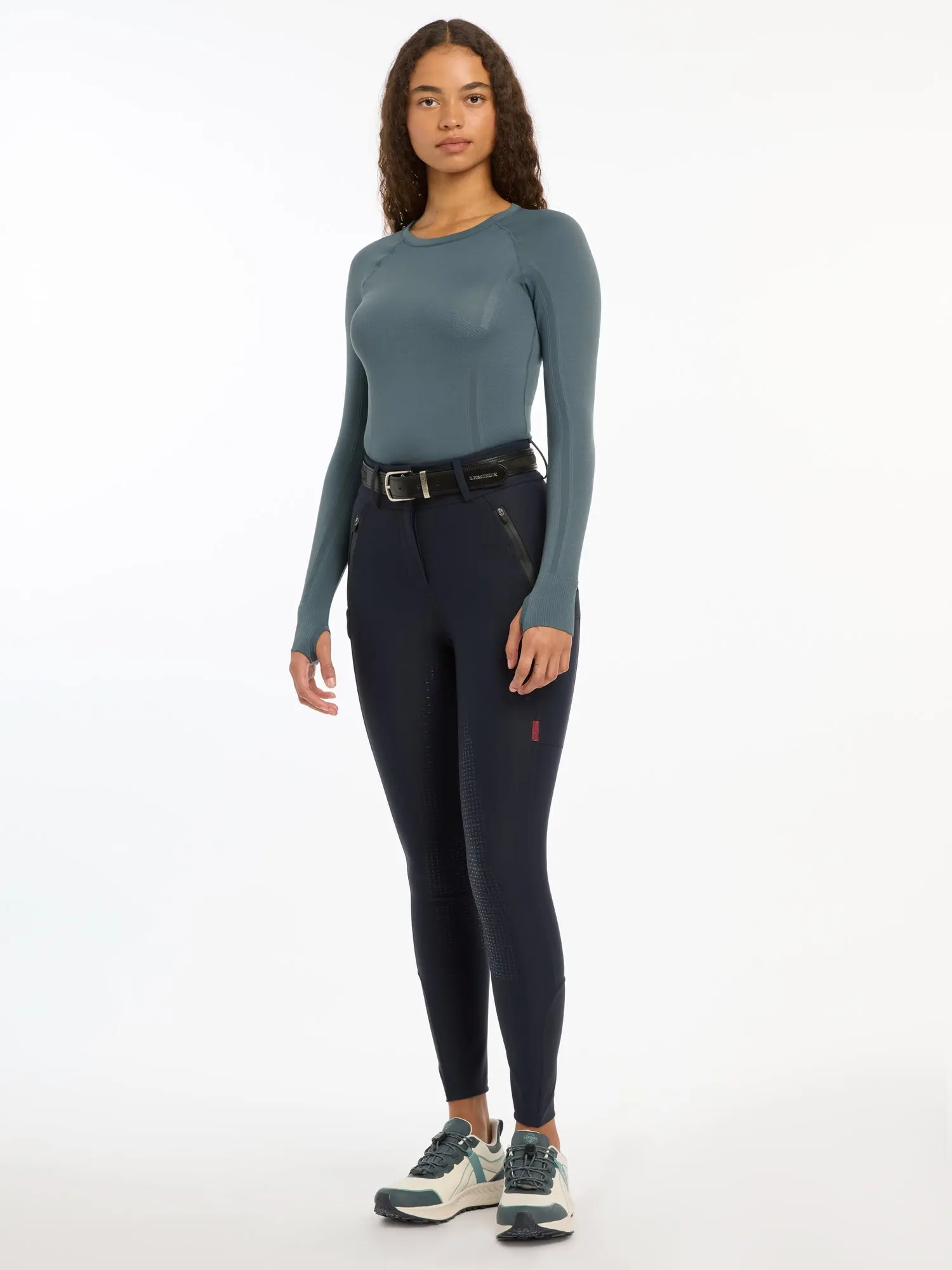 LeMieux Navy Drytex Ladies Waterproof Full Seat Breeches - Image 3