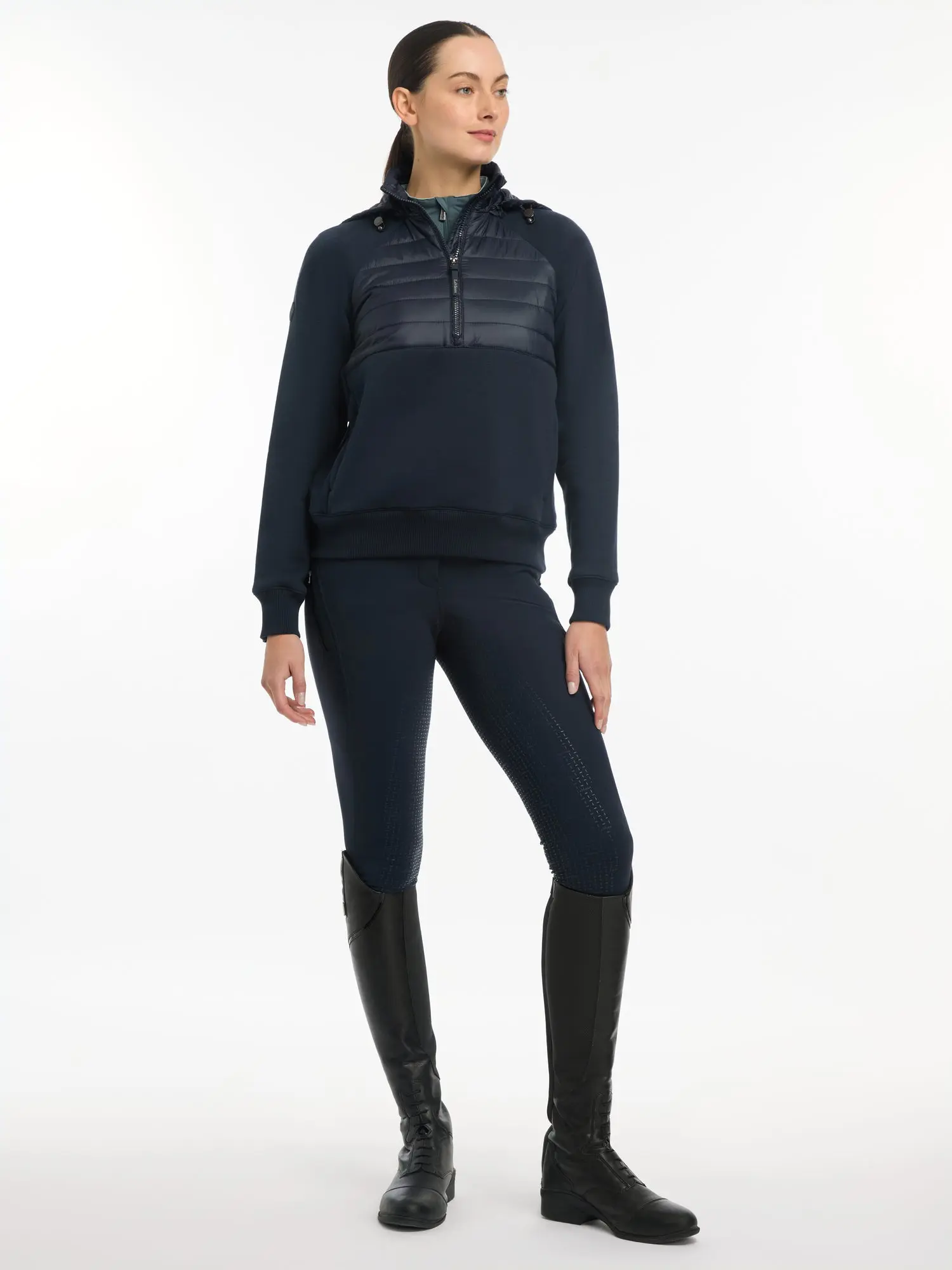 LeMieux Navy Harley Hybrid Hoodie - Image 8