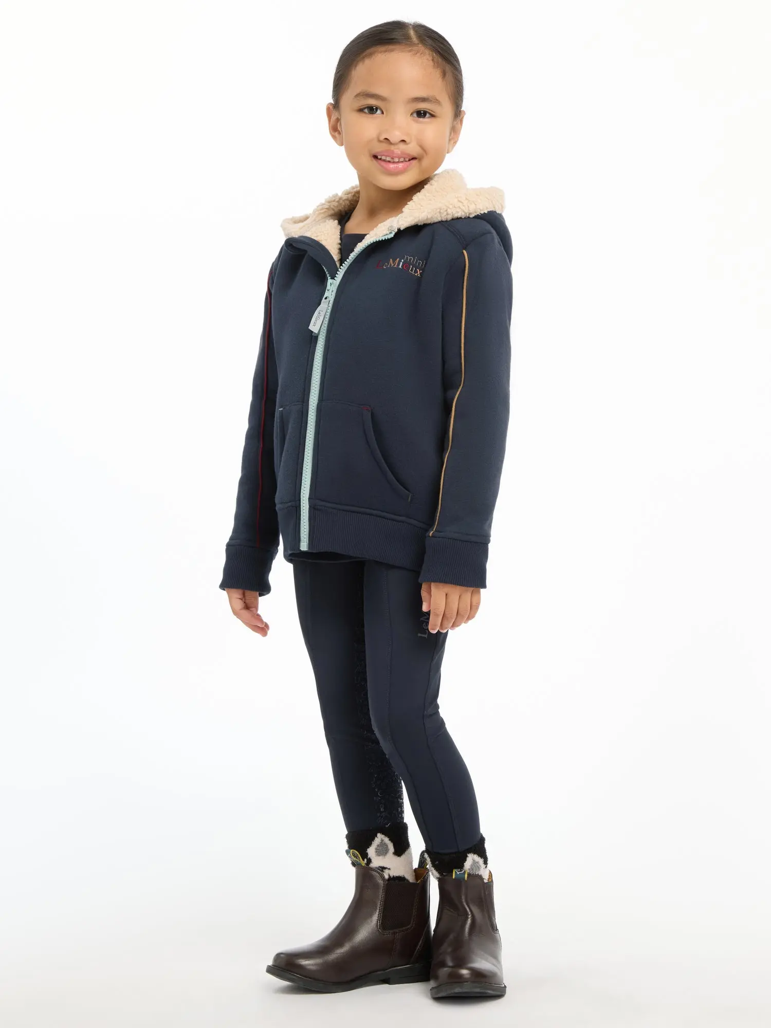 LeMieux Navy Mini Charlie Lined Hoodie 7 - 8 Years - Image 6