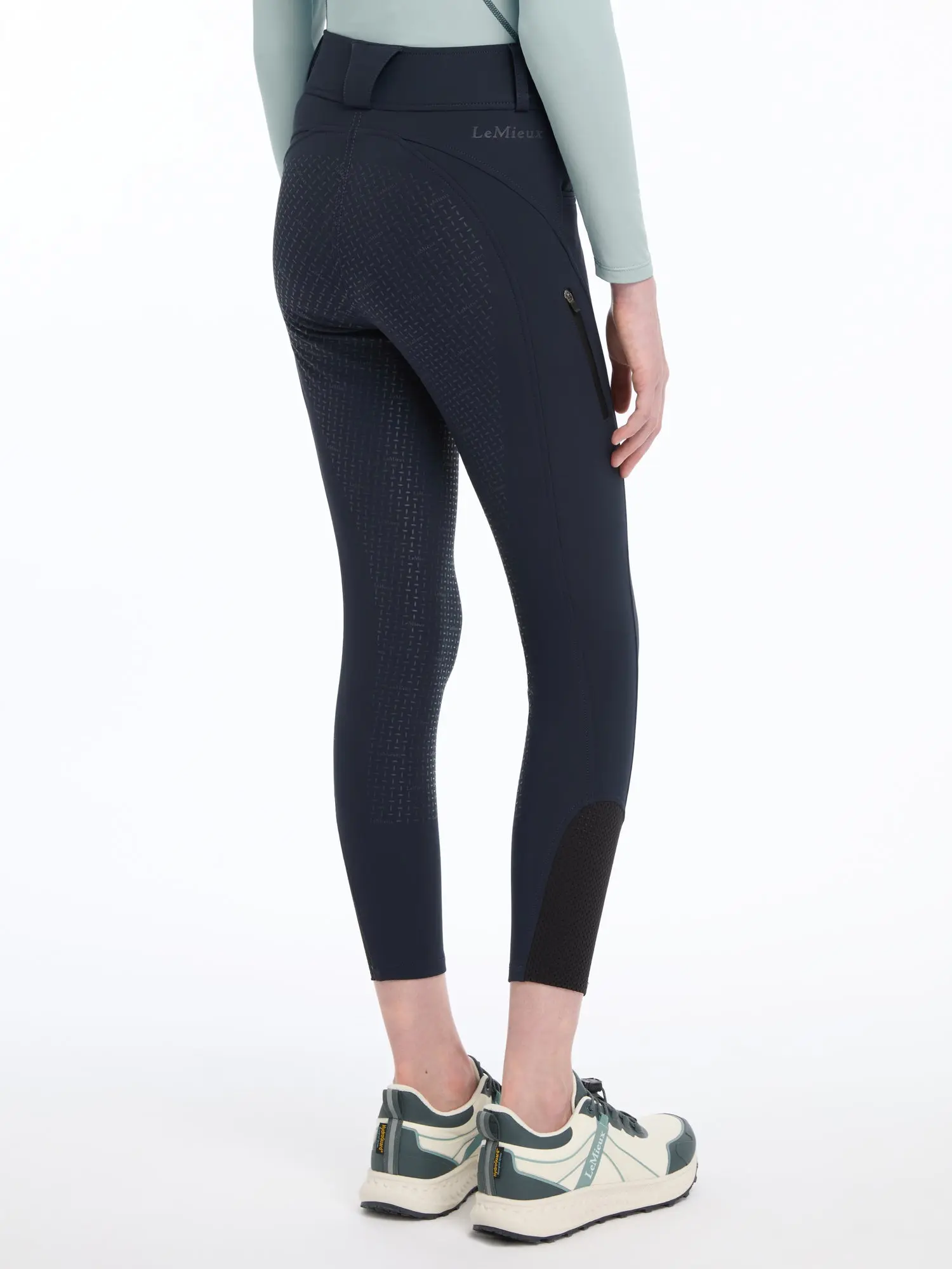 LeMieux Navy Young Rider Ella Winter Breggings - Image 2