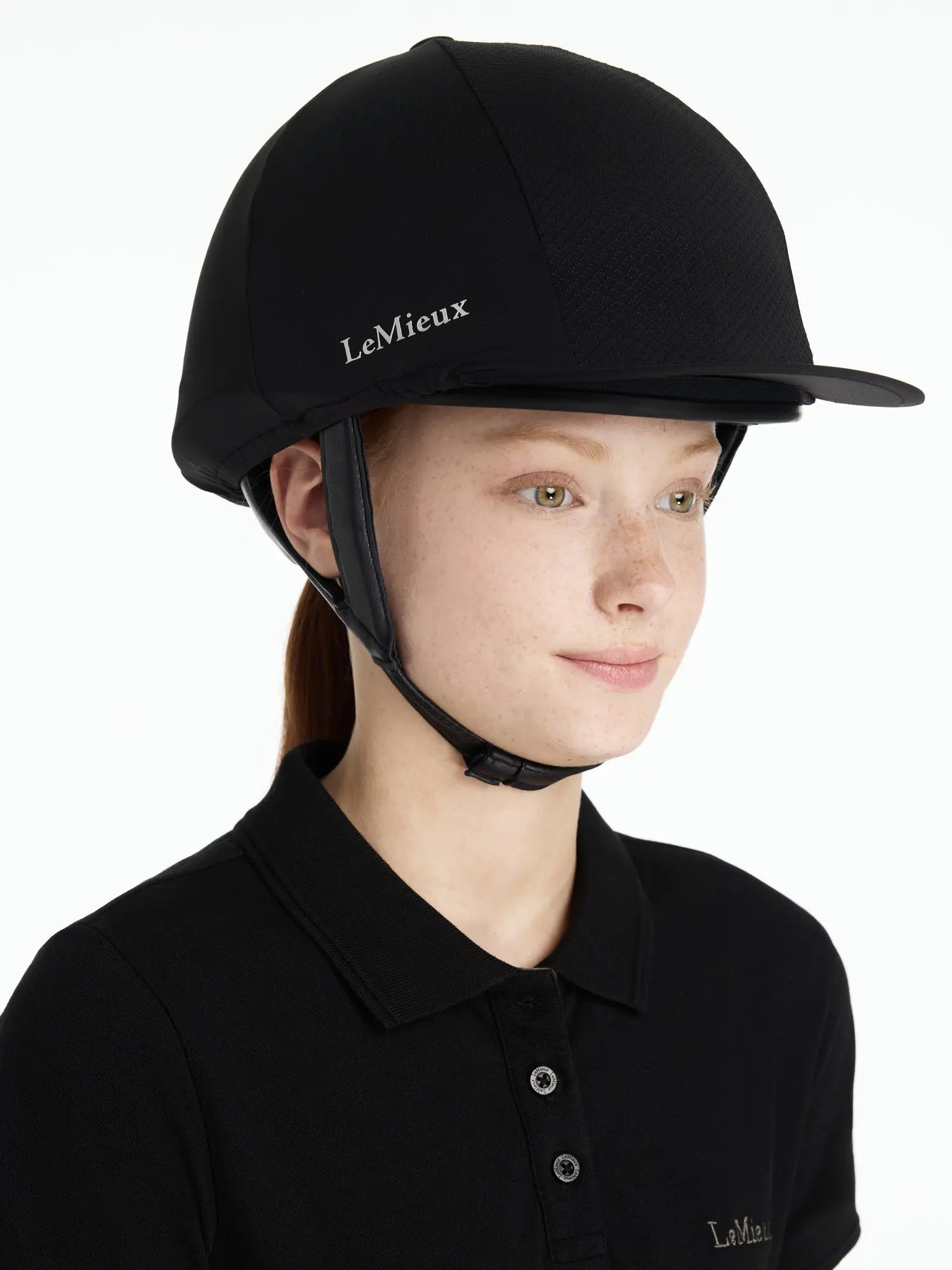 LeMieux Pro Mesh Hat Silk Black