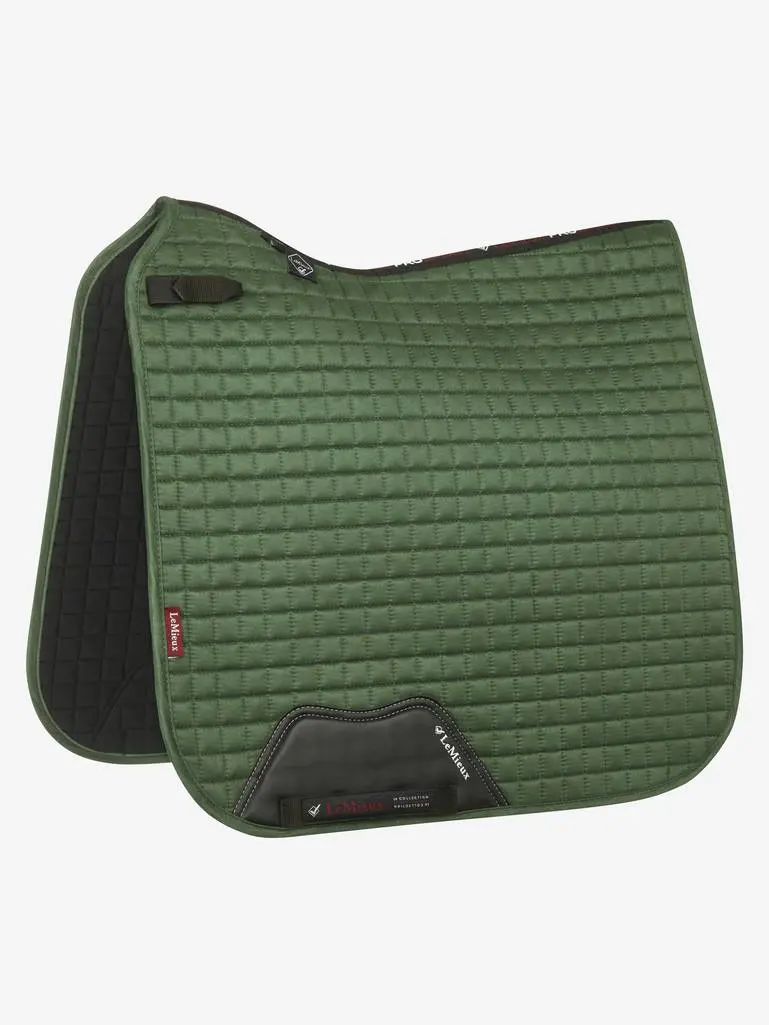 LeMieux ProSport Hunter Green Suede Dressage Square