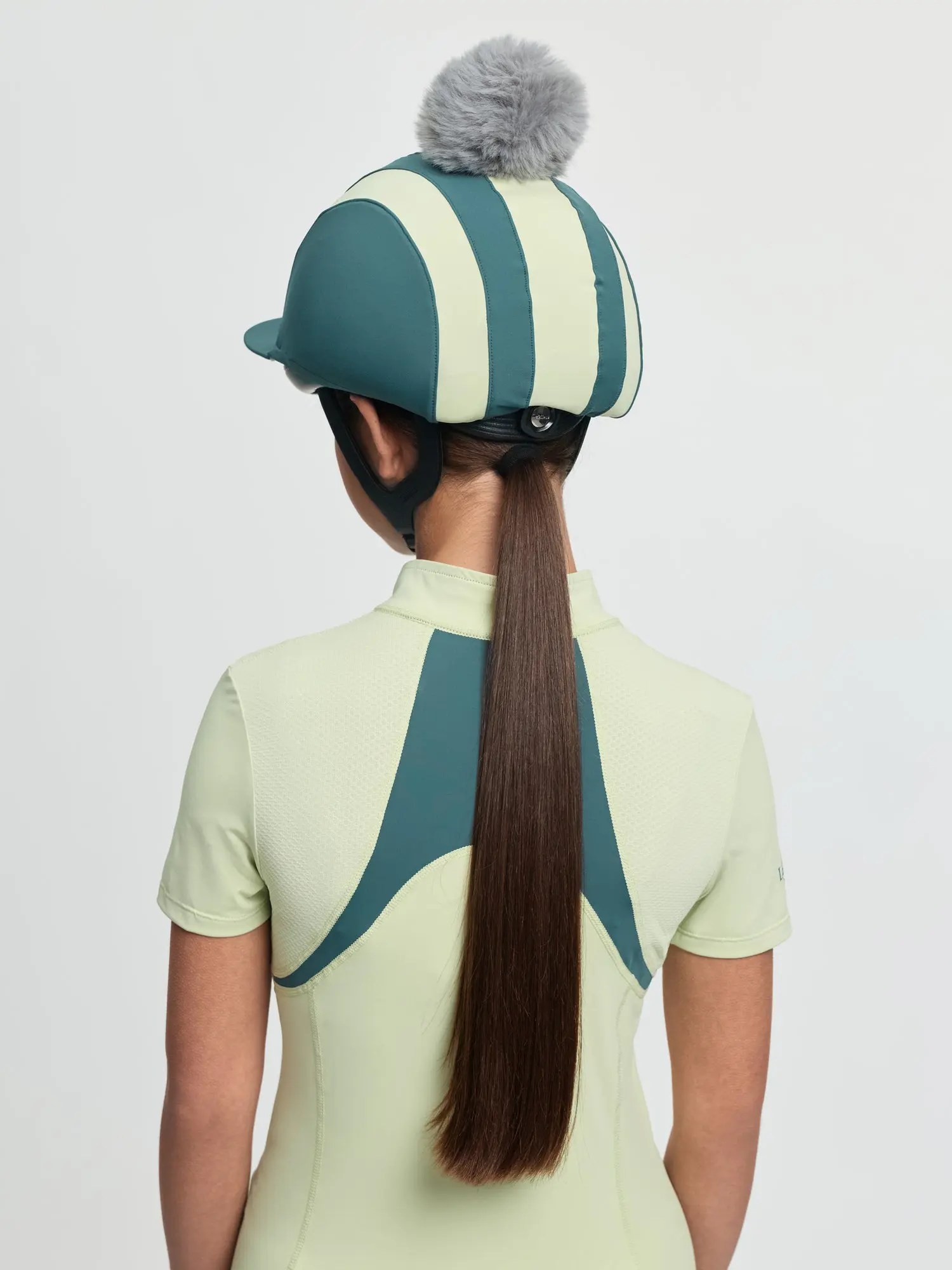 LeMieux Tempo Pom Hat Silk Jungle - Image 2