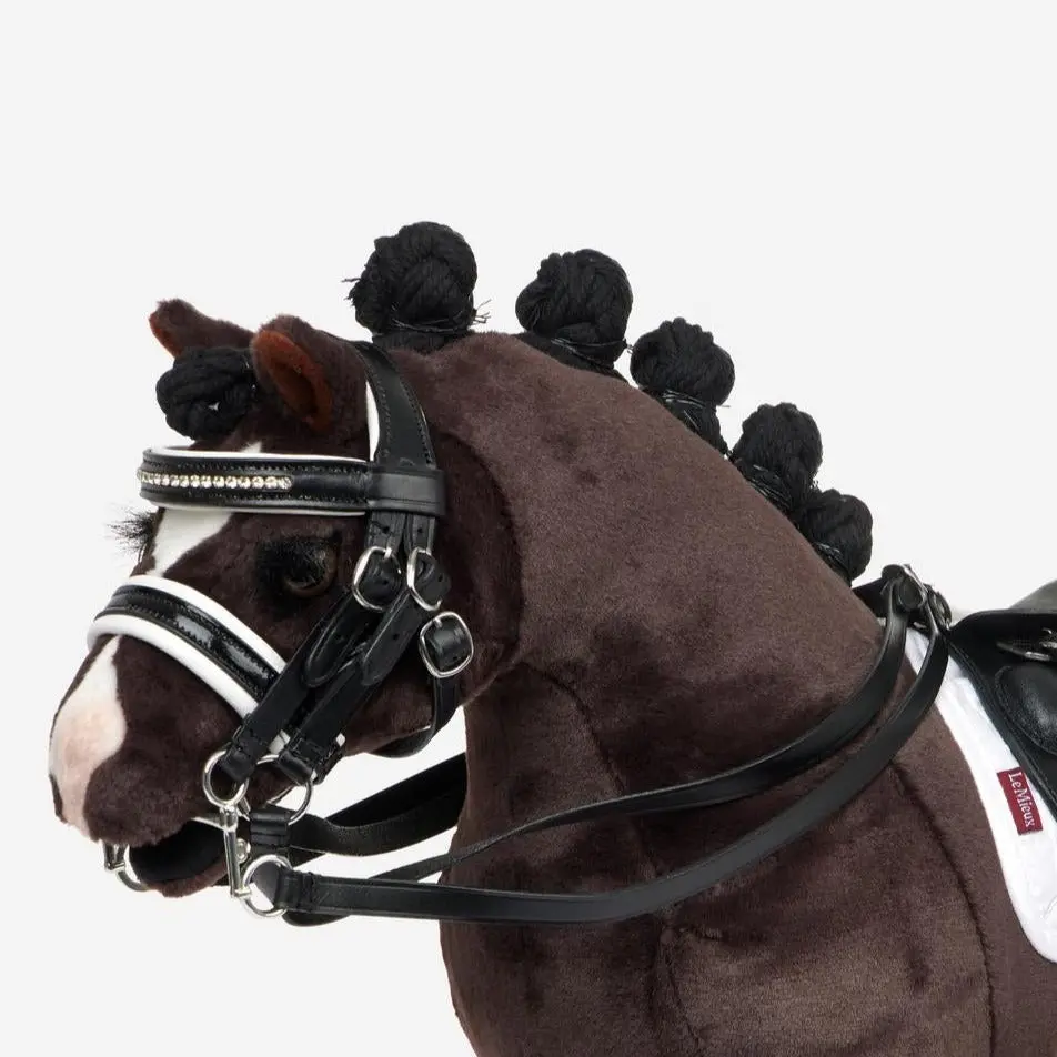 LeMieux Toy Pony Black Double Bridle - Image 2