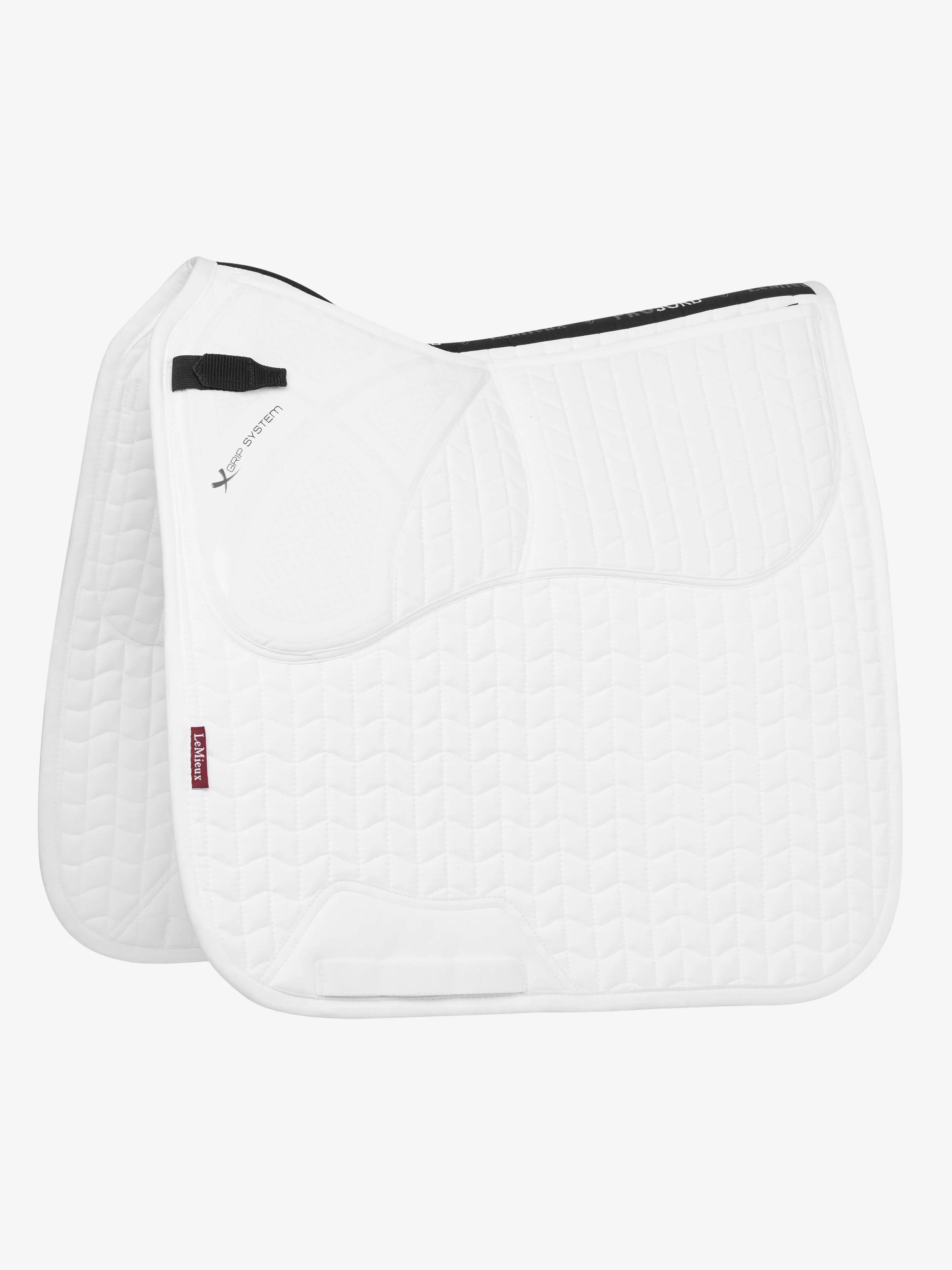 LeMieux White ProSorb Plain 2 Pocket Dressage Square