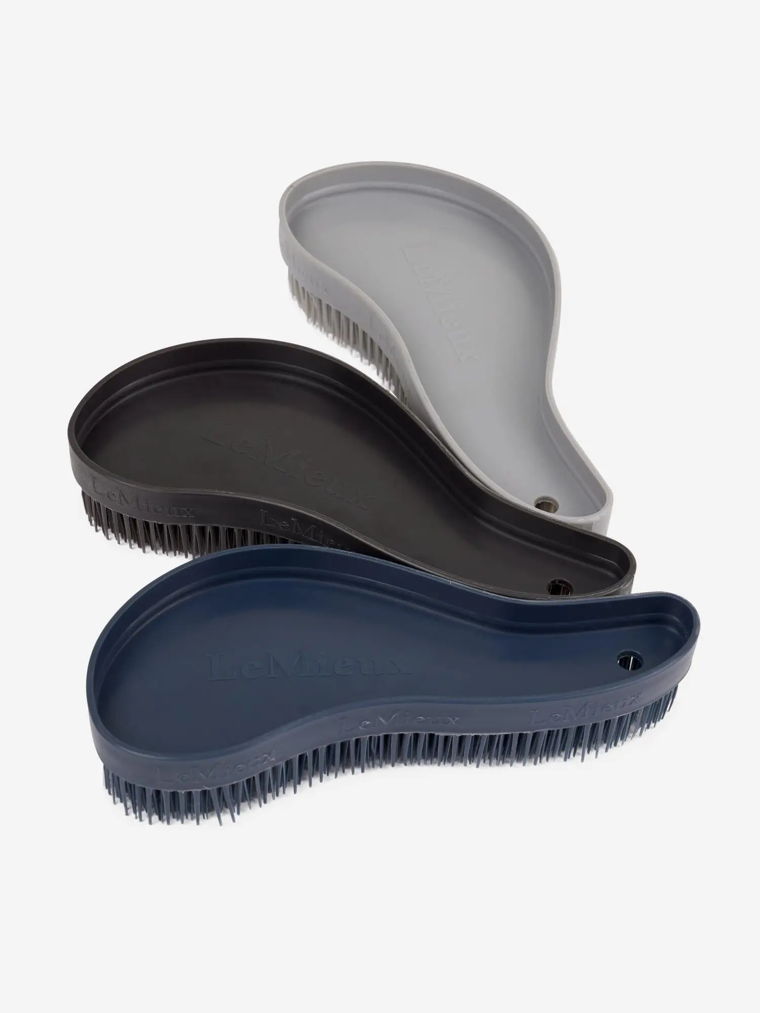 LeMieux Wizard Brush Trio Navy/Black/Grey - Image 2
