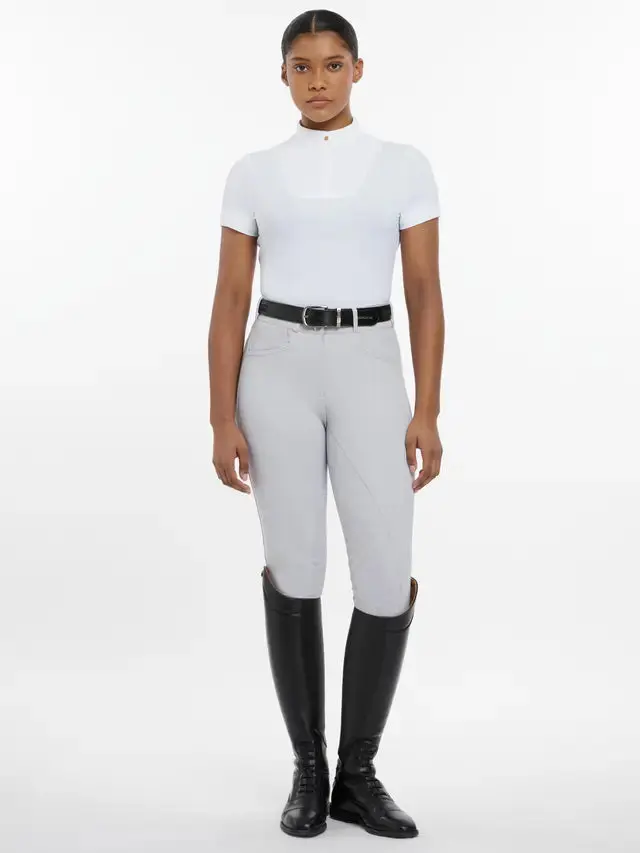 LeMieux Ladies Sophia Short Sleeve Show Shirt White - Image 4