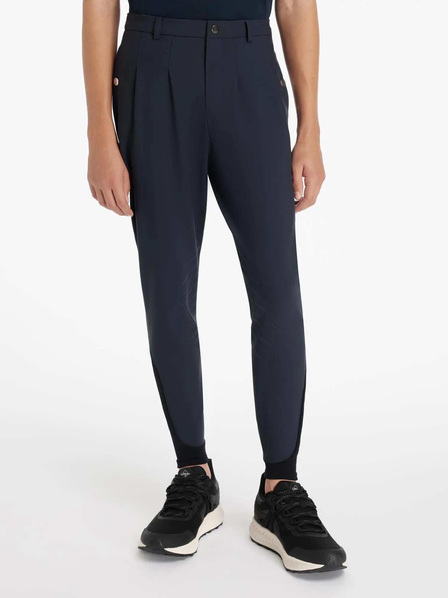 LeMieux Young Rider Boys Classique Breeches Navy - Image 2