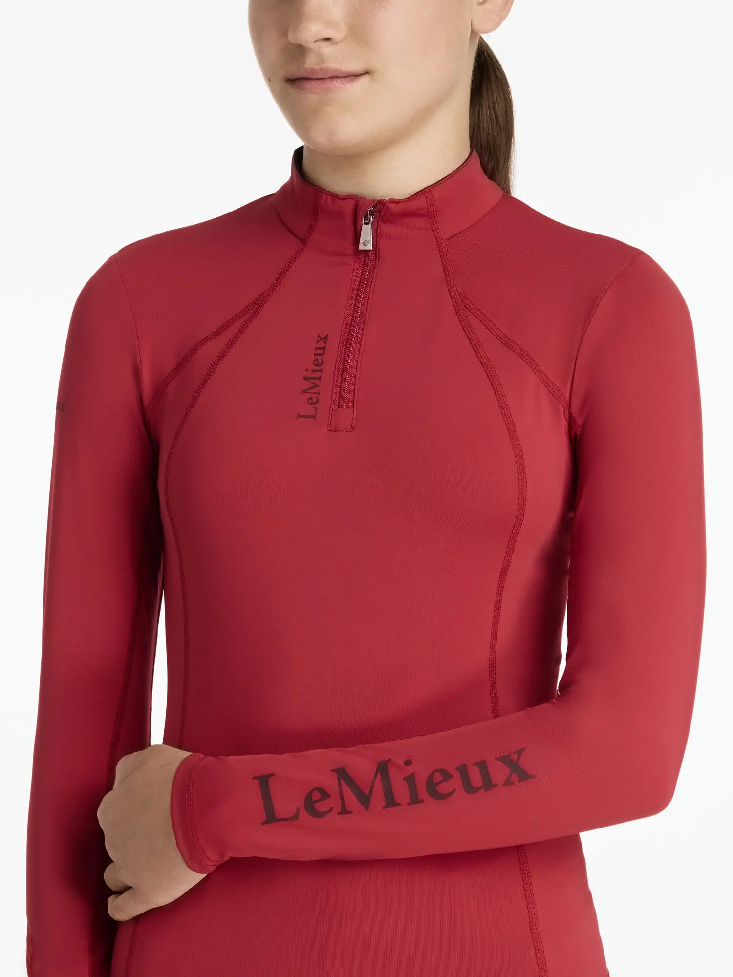 LeMieux Young Rider Classique Base Layer Chilli - Image 4