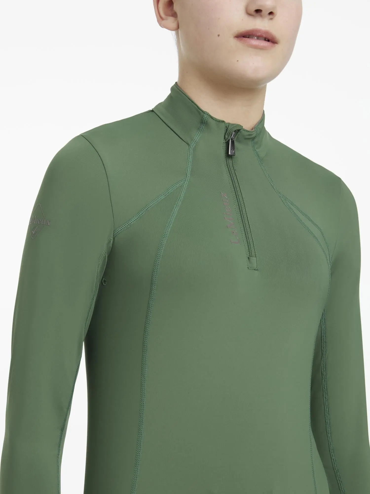 LeMieux Young Rider Classique Base Layer Hunter Green - Image 3