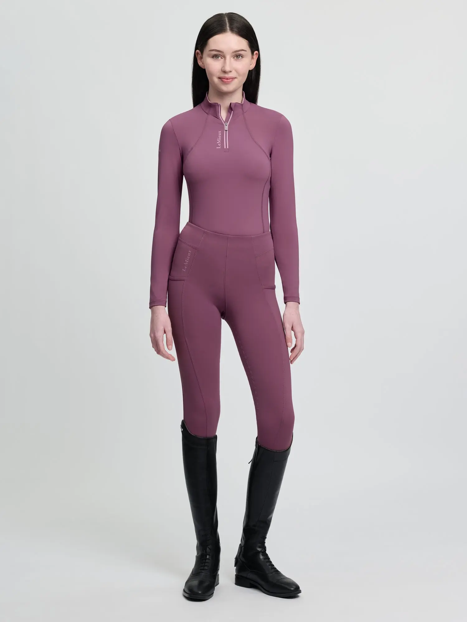 LeMieux Young Rider Classique Base Layer Mallow - Image 11