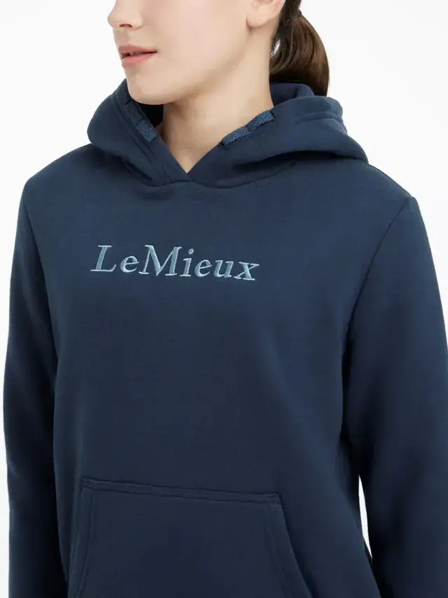 LeMieux Young Rider Classique Hoodie Navy - Image 3