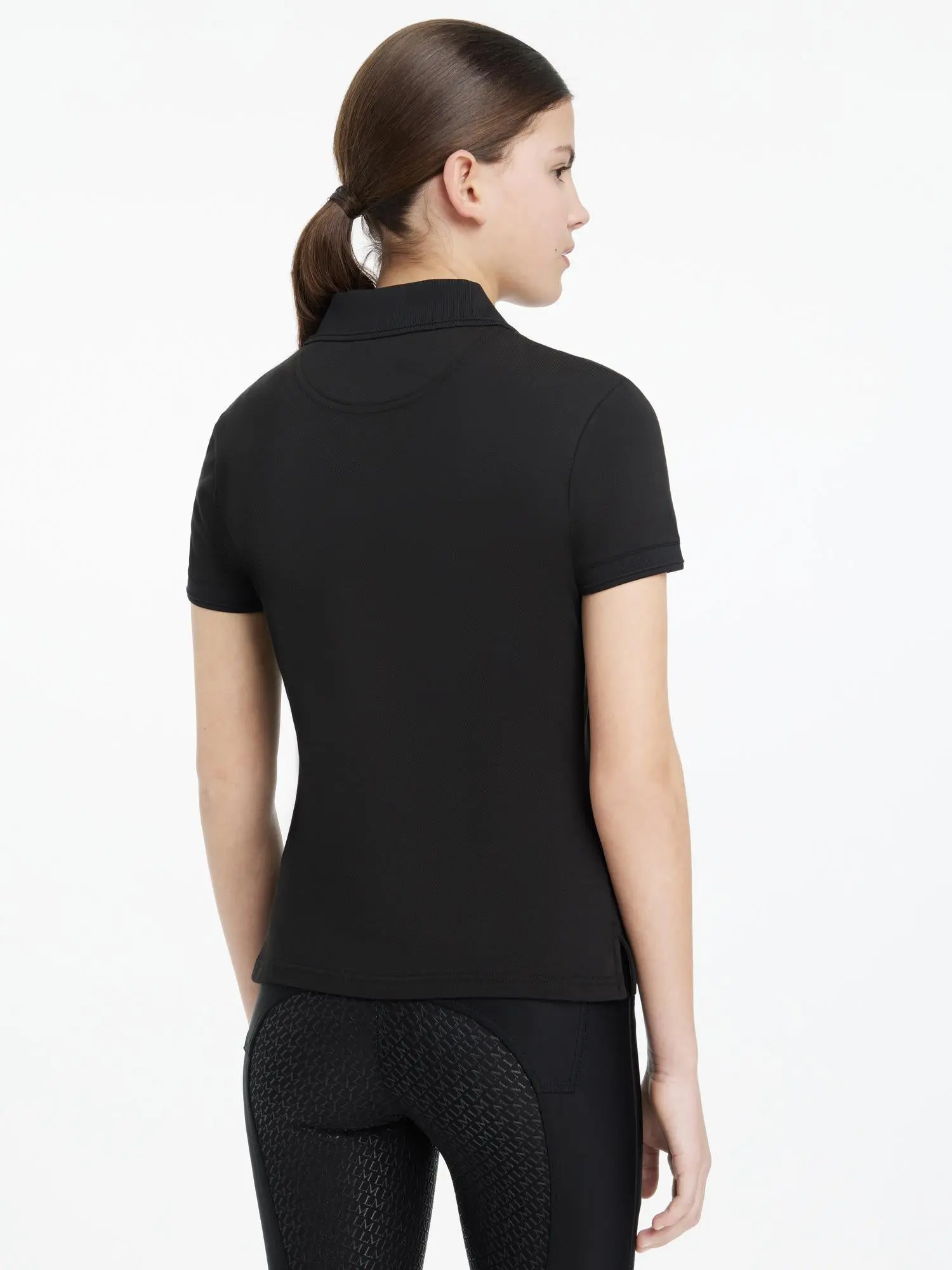 LeMieux Young Rider Classique Polo Shirt Black - Image 4
