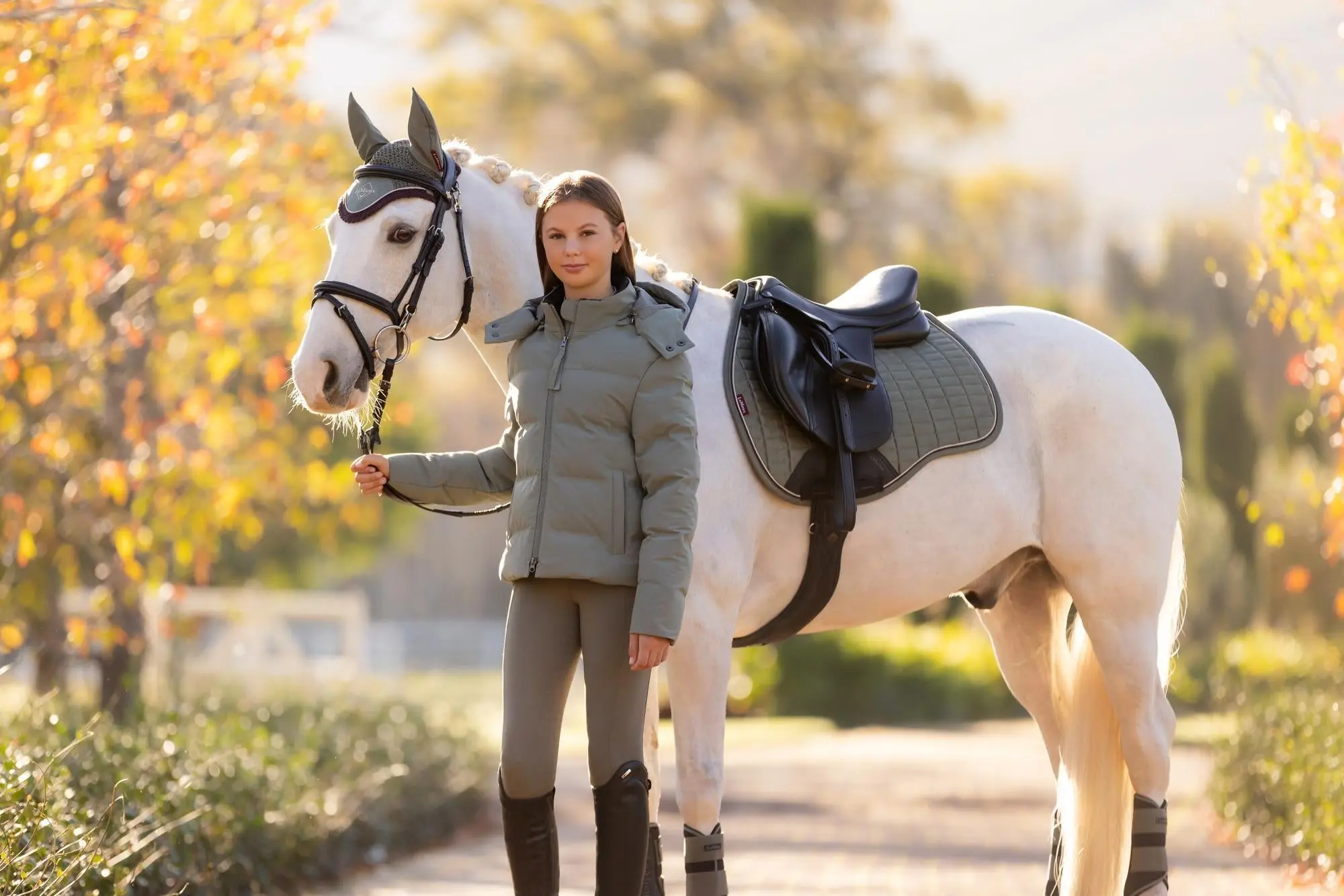 LeMieux Young Rider Daisy Waterproof Coat Rosemary