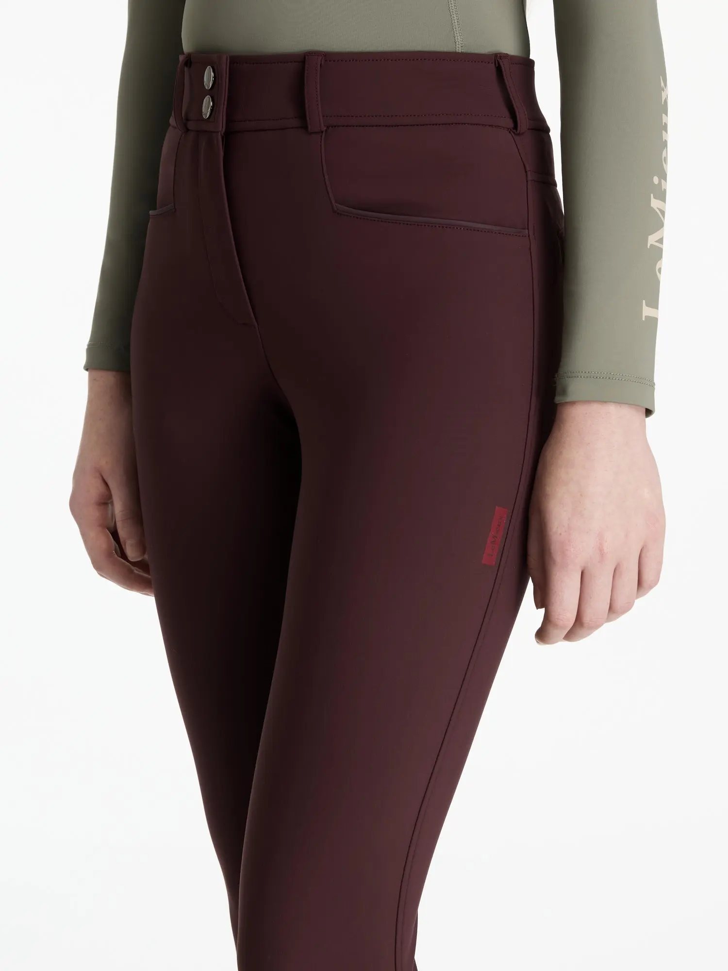 LeMieux Young Rider Full Seat Izzy Breeches Damson - Image 3