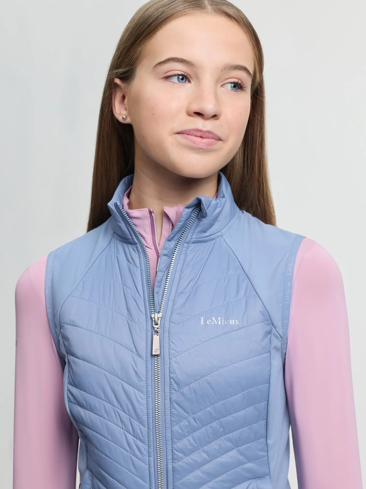 LeMieux Young Rider Josephine Gilet Powder Blue - Image 5