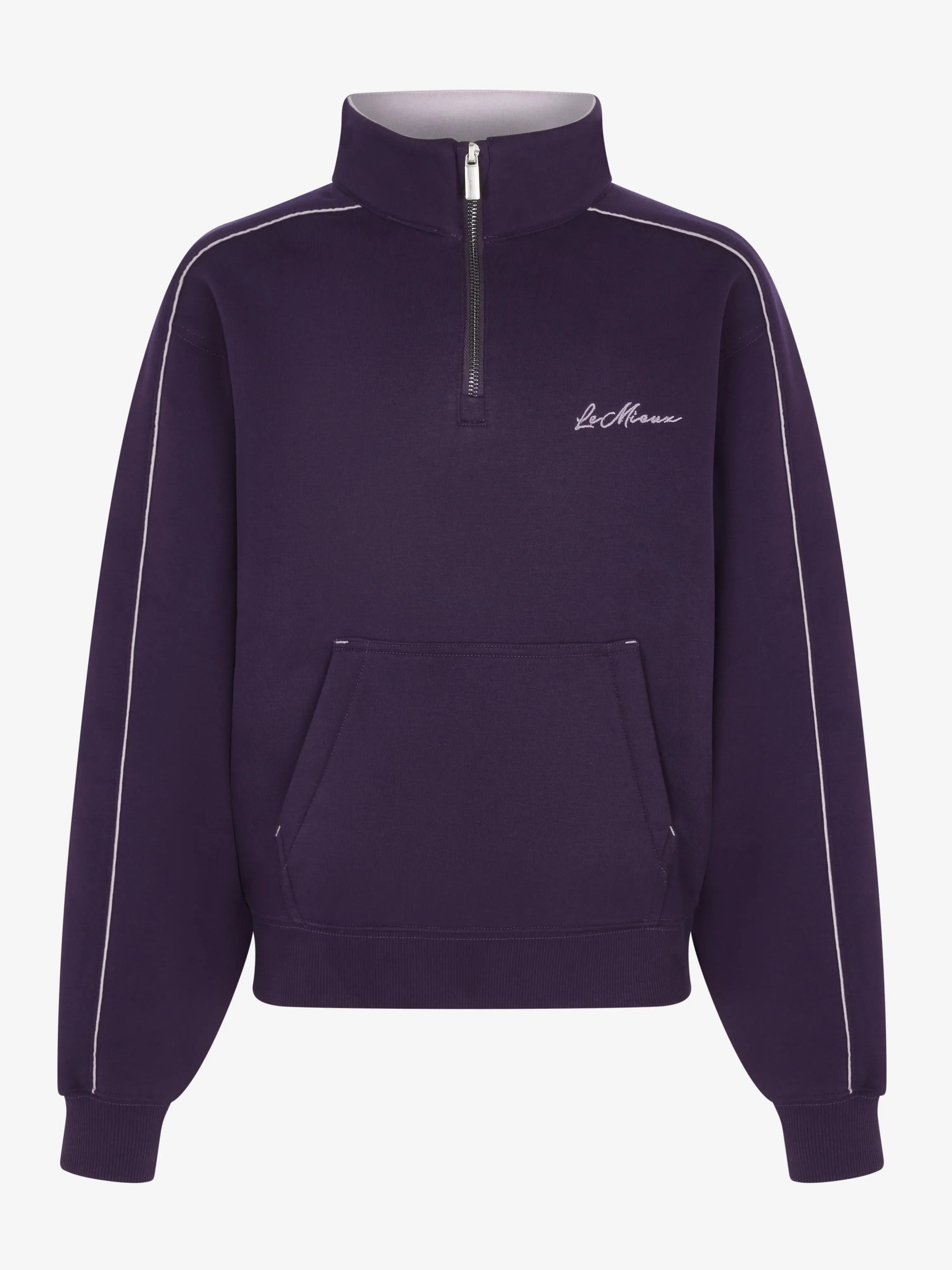 LeMieux Young Rider Kate Quarter Zip Sweat Juniper/Lilac - Image 4