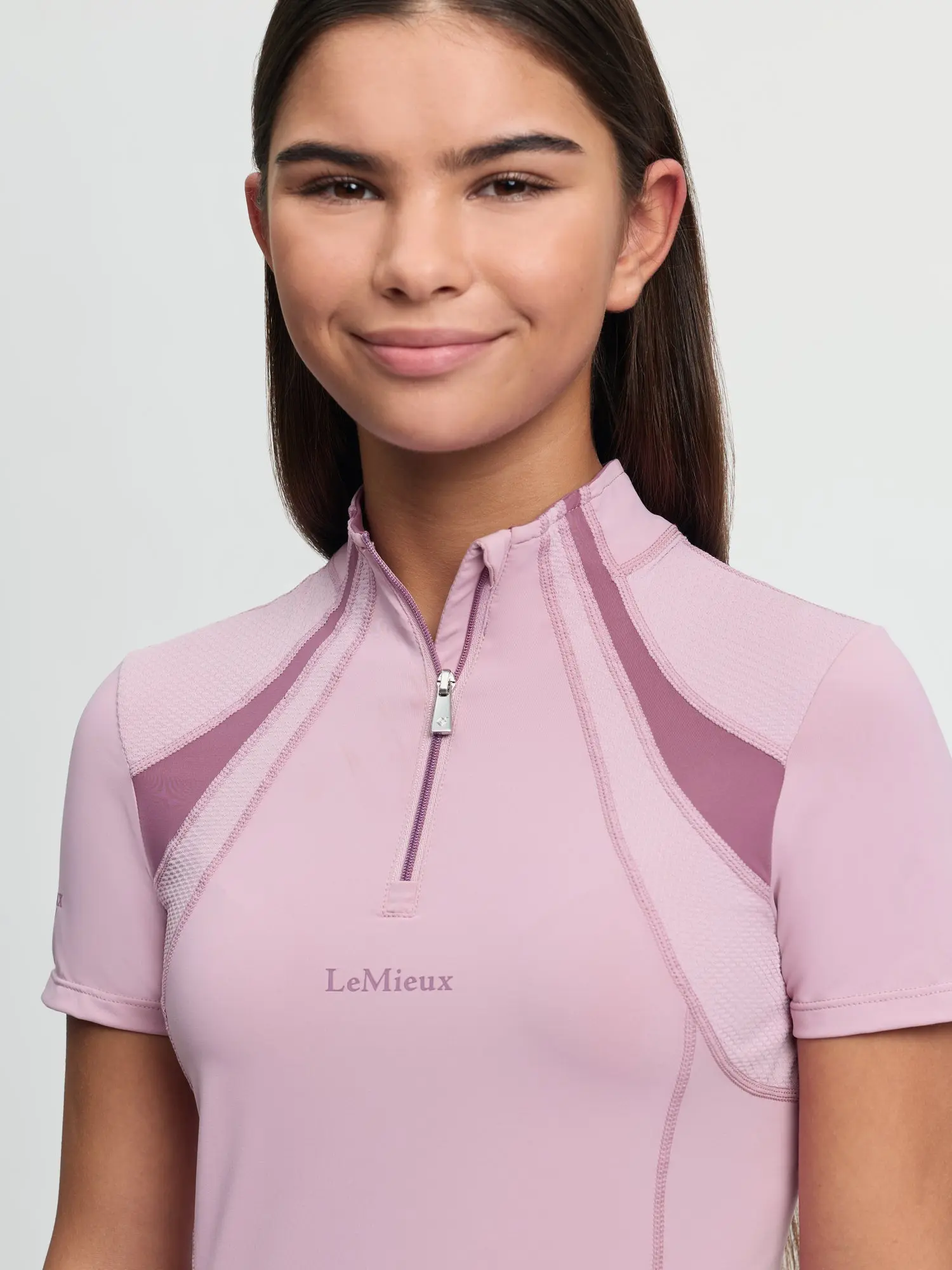 LeMieux Young Rider Mia Mesh Base Layer Fondant - Image 18