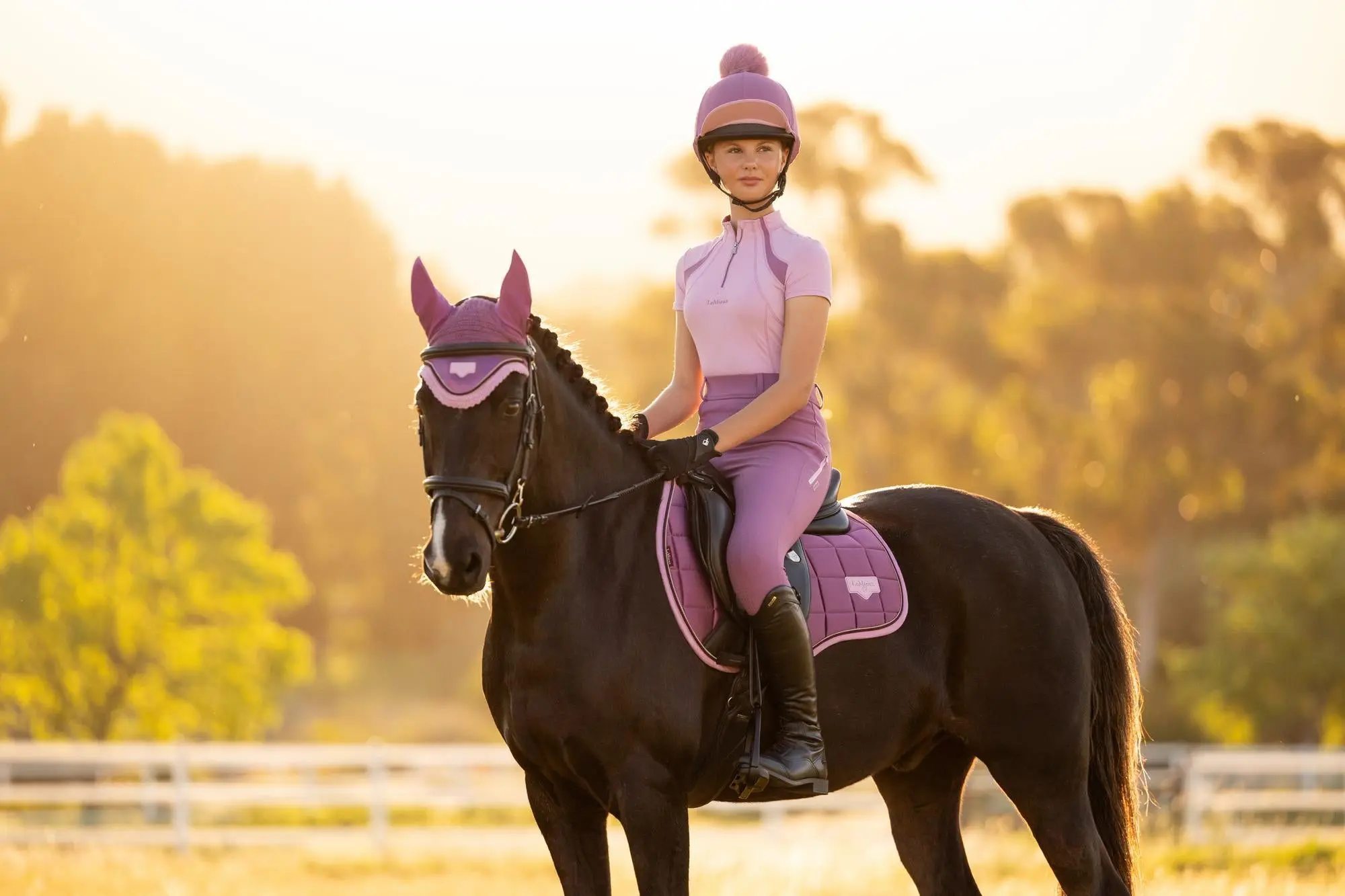 LeMieux Young Rider Mia Mesh Base Layer Fondant - Image 8