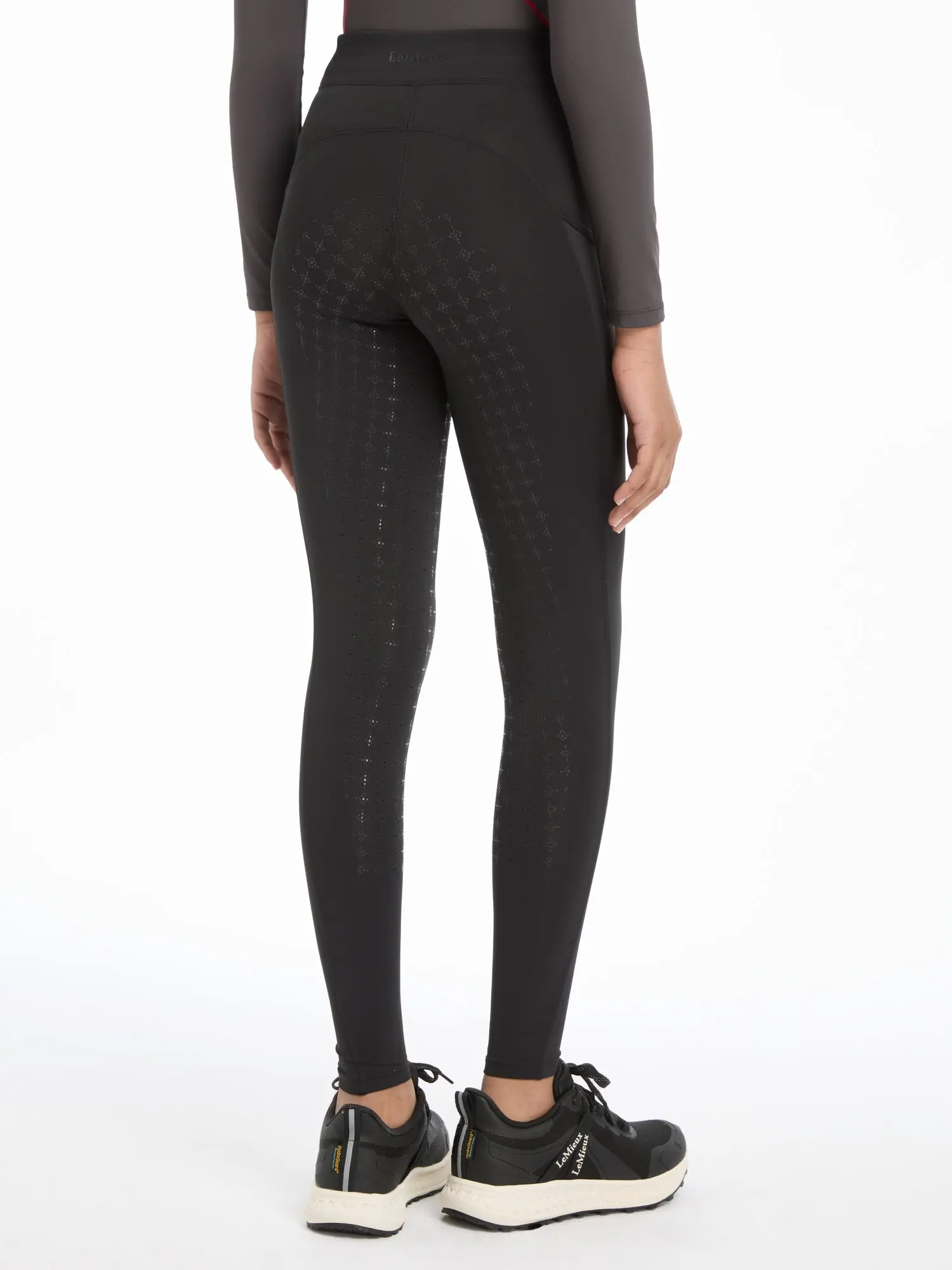 LeMieux Young Rider Orla Black Pull On Breeches - Image 3