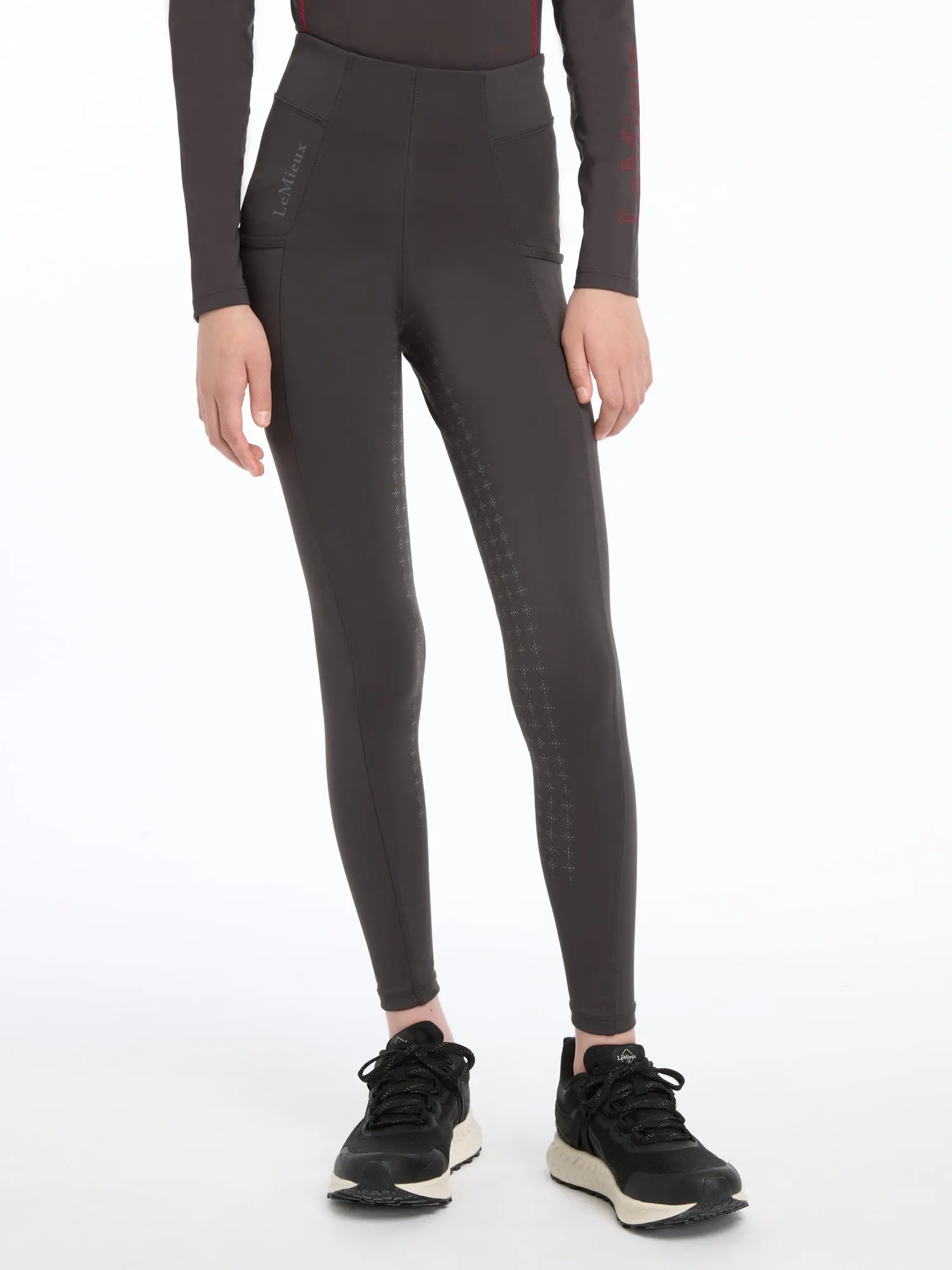 LeMieux Young Rider Orla Cinder Pull On Breeches - 7-8 Years - Image 2