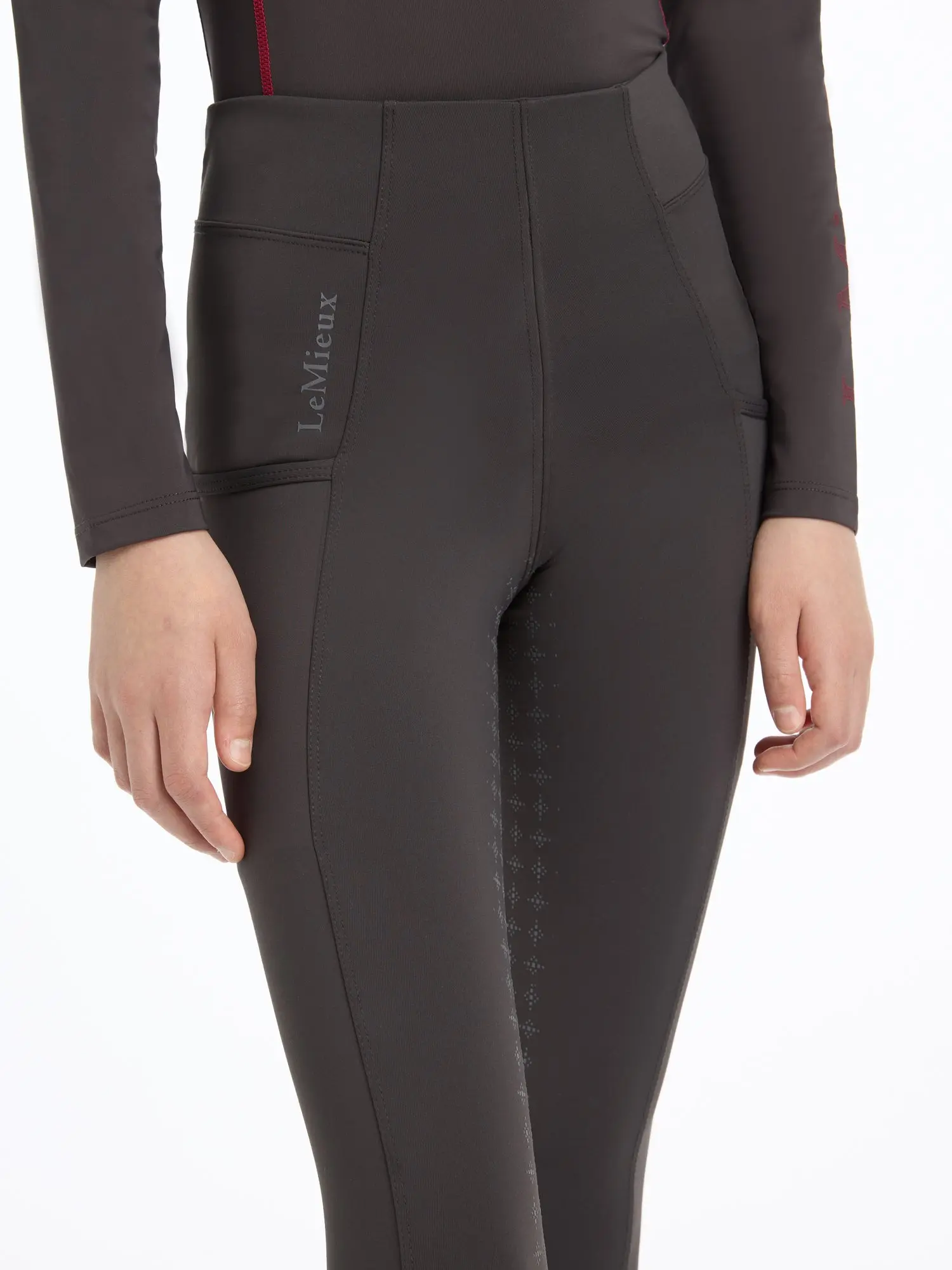 LeMieux Young Rider Orla Cinder Pull On Breeches - 7-8 Years - Image 3