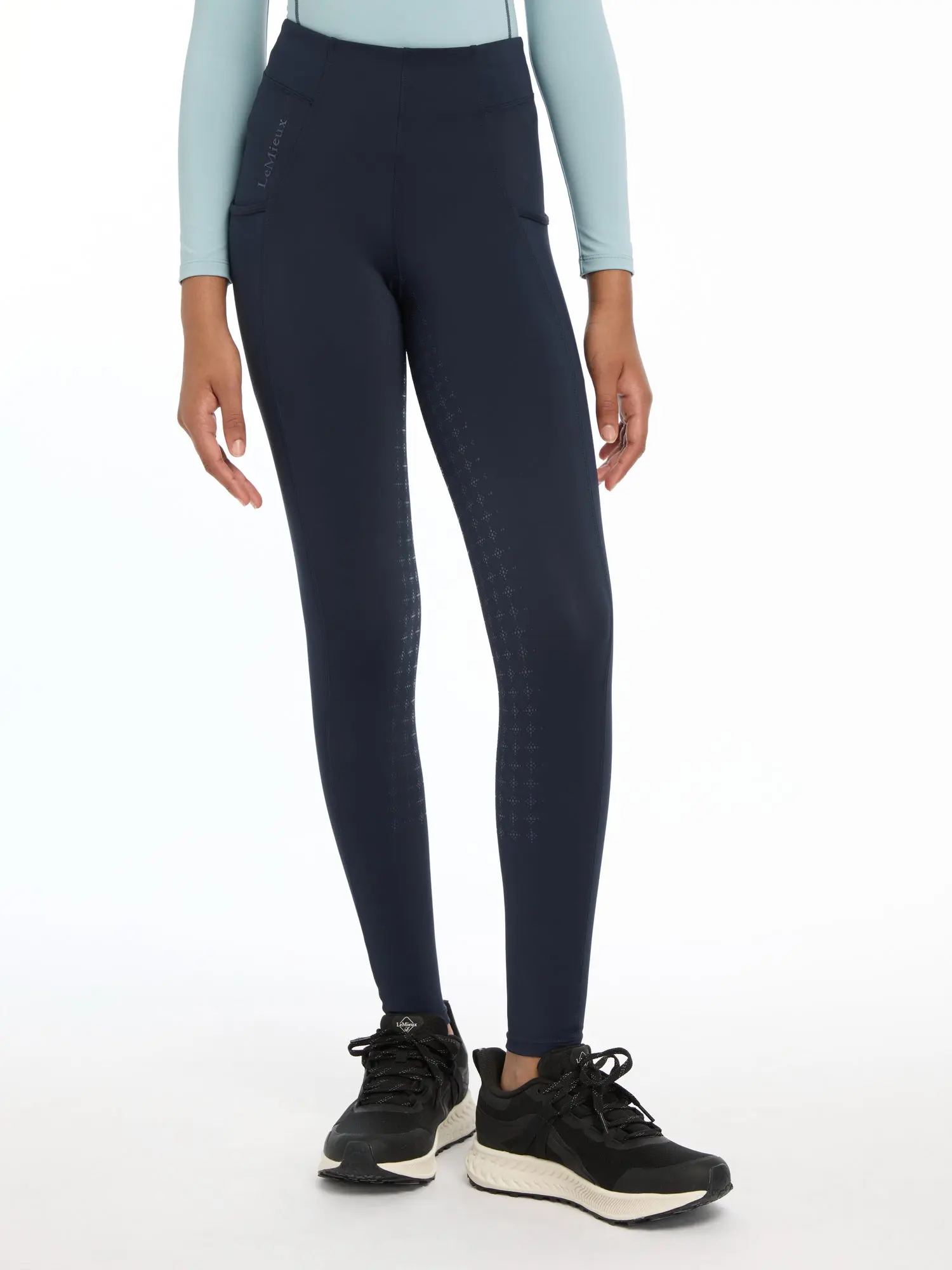 LeMieux Young Rider Orla Navy Pull On Breeches