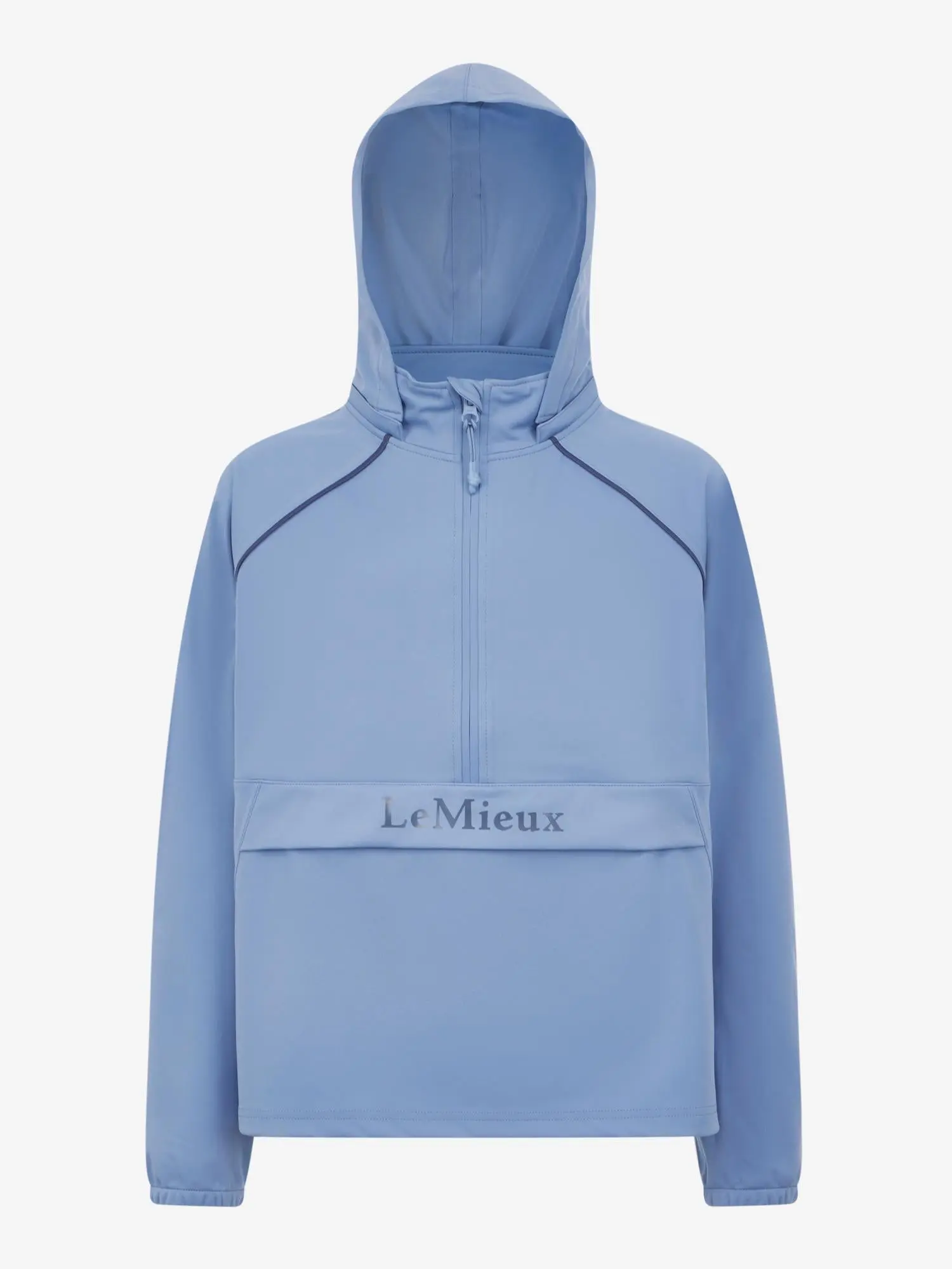 LeMieux Young Rider Paige Quarter Zip Waterproof Jacket Powder Blue - Image 8