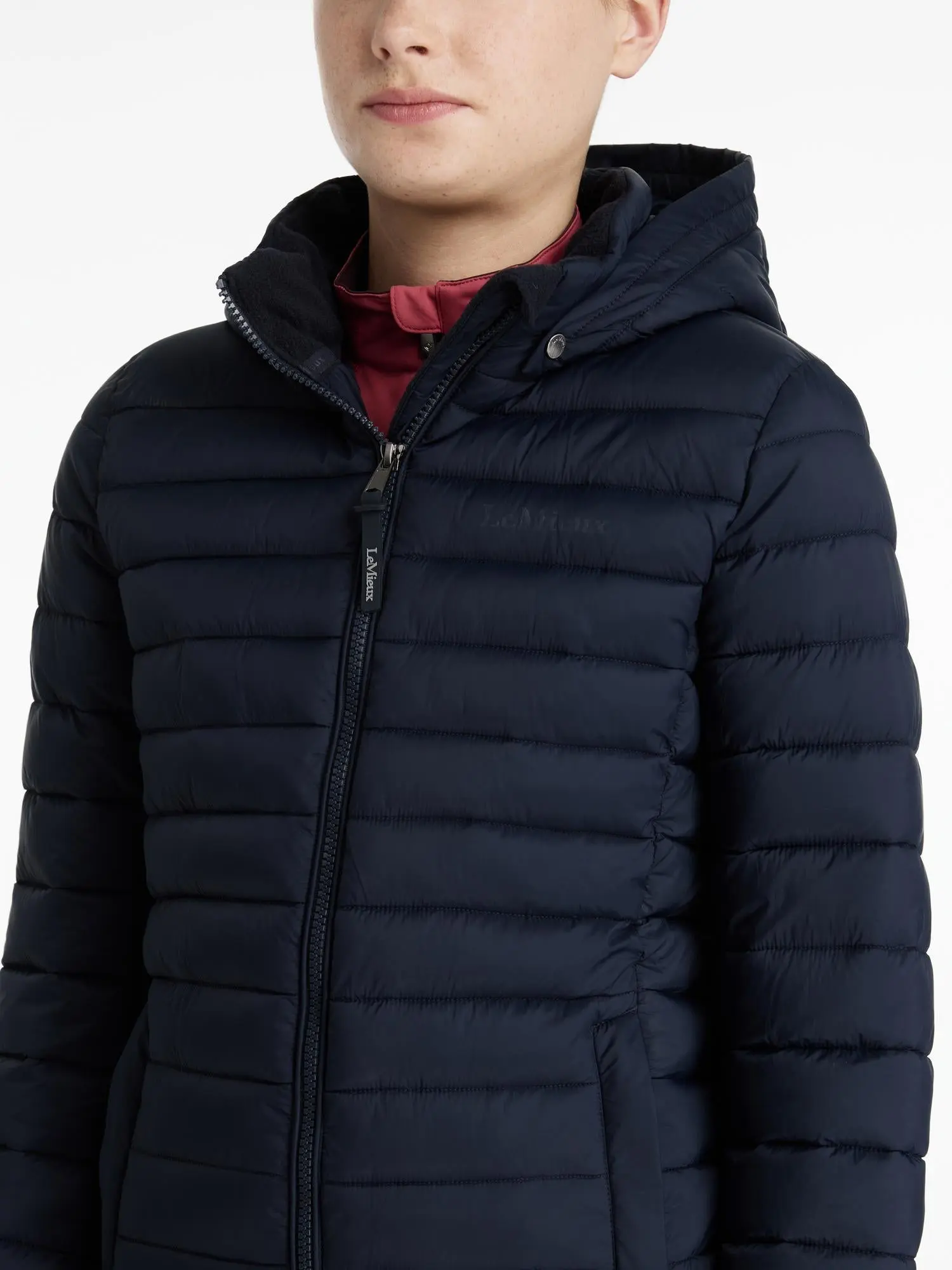 LeMieux Young Rider Ruby Puffer Jacket Navy - Image 2