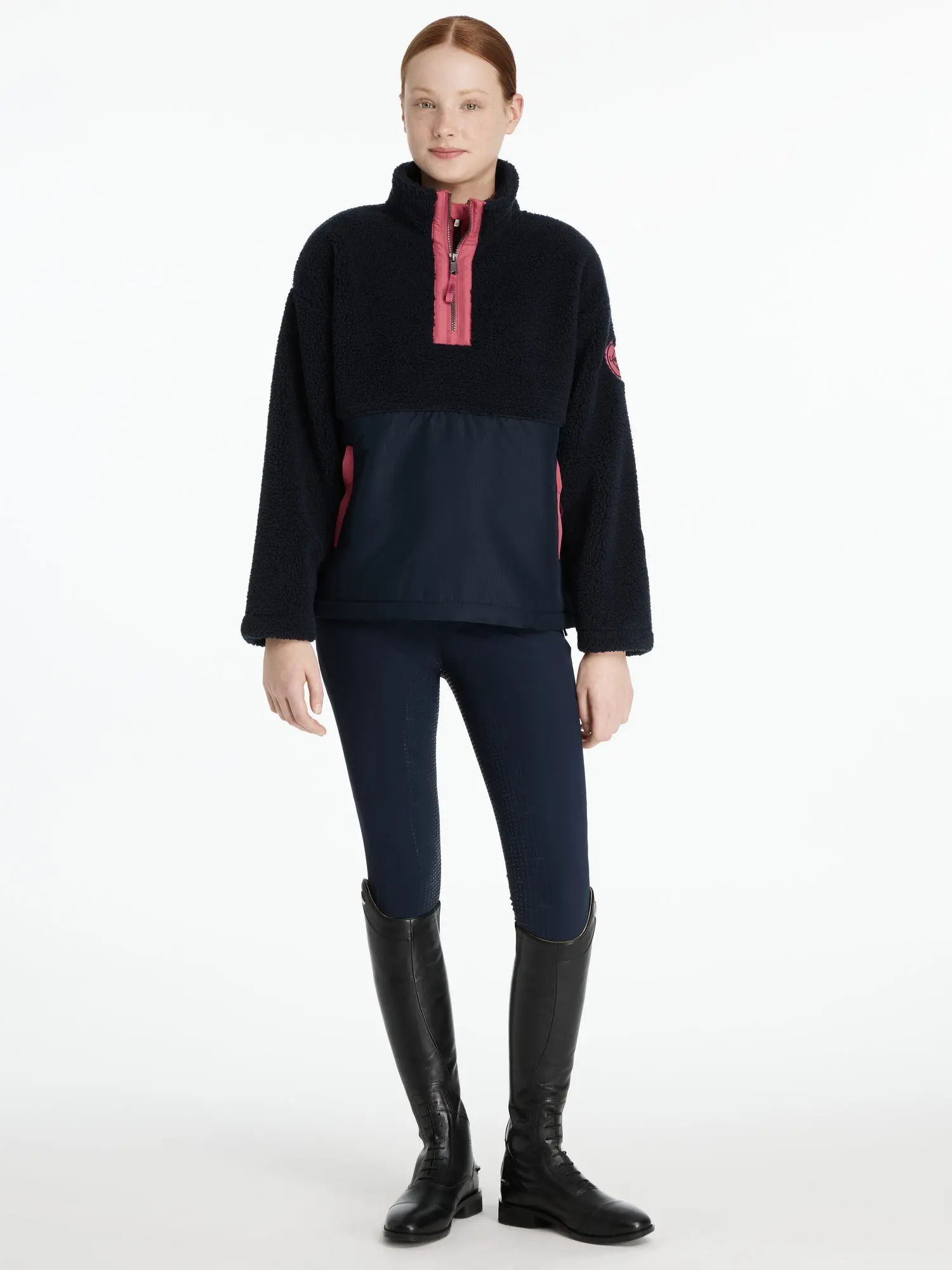LeMieux Young Rider Tammy Teddy Fleece Navy - Image 8