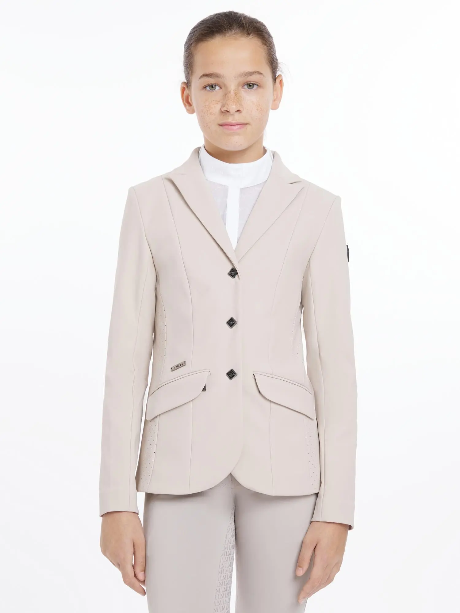 LeMieux Young Rider Kennedy Show Jacket Stone - Image 3
