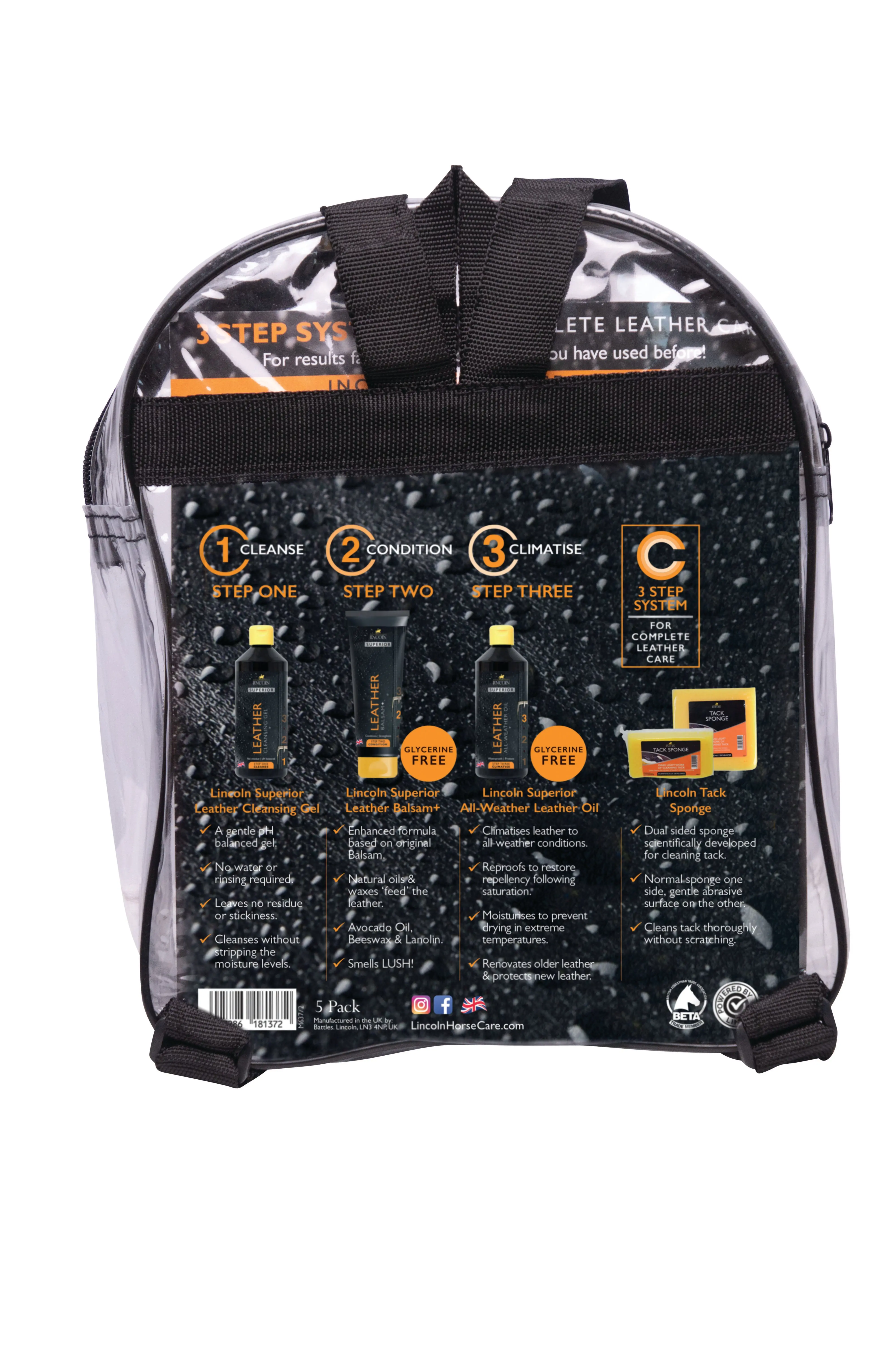 Lincoln Superior Leather Care 3 Step System - Image 2