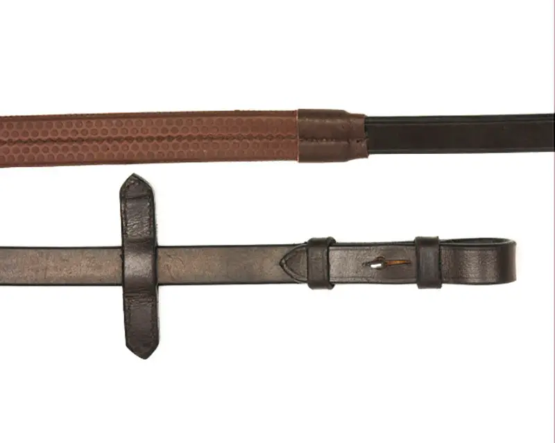 Mackey Classic Leather Rubber Grip Reins - Image 7