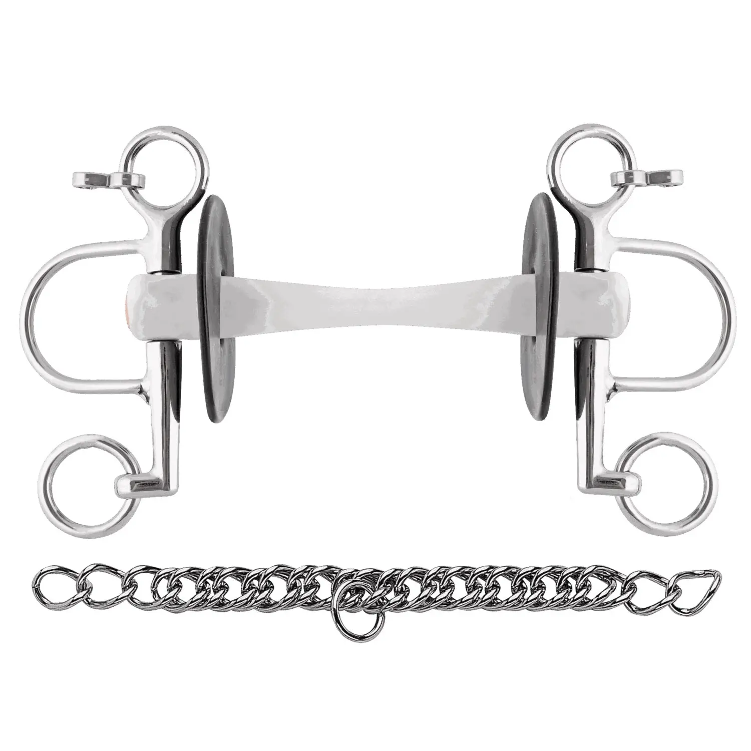 Nathe 20mm Flexible Mullen Mouth Short Cheek Pelham Bit