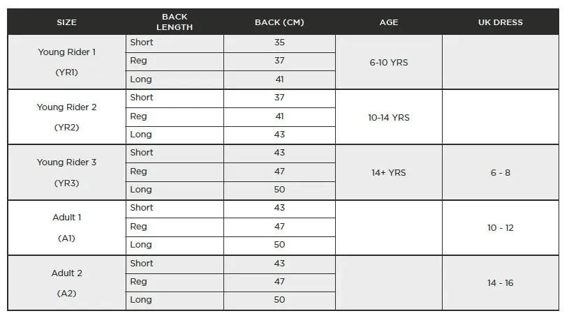 Racesafe Young Rider MotionLite Back Protector - Image 4