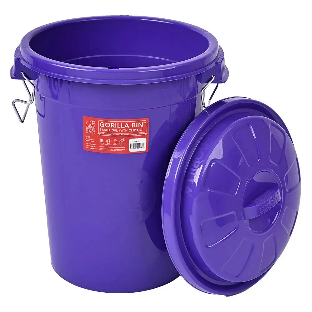 Red Gorilla Bin With Clip Lid - Image 3
