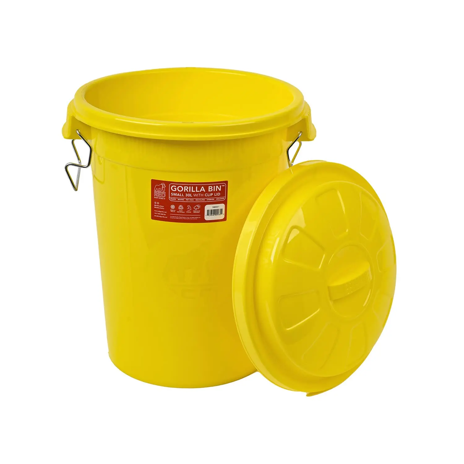 Red Gorilla Bin With Clip Lid 30  Lt - Image 5