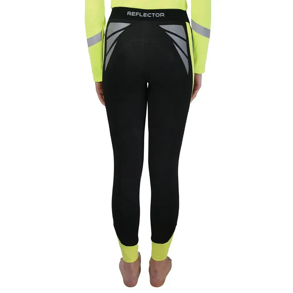 Reflector Children's Riding Tights by Hy Equestrian - Image 3