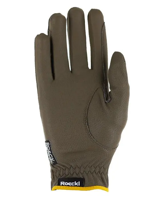 Roeckl Malta Khaki/Mustard Glove - Image 2