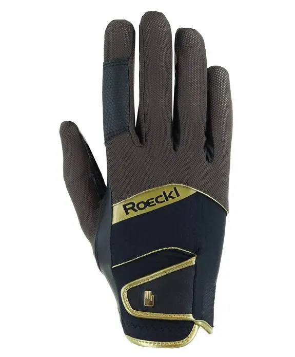 Roeckl Millero Dark Mocha/Black Glove