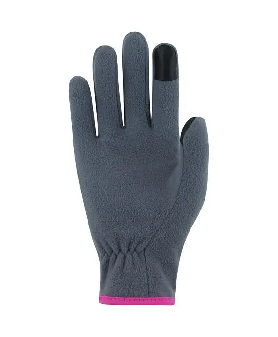 Roeckl Noville Junior Grey Pinstripe/Pop Pink Glove - Image 2