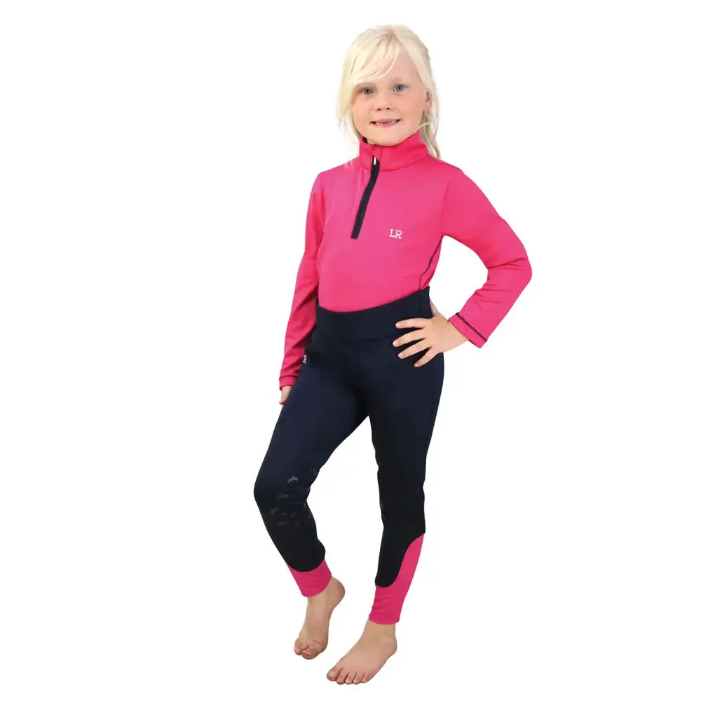Sara Riding Tights By Little Rider Navy/Pink - Image 2