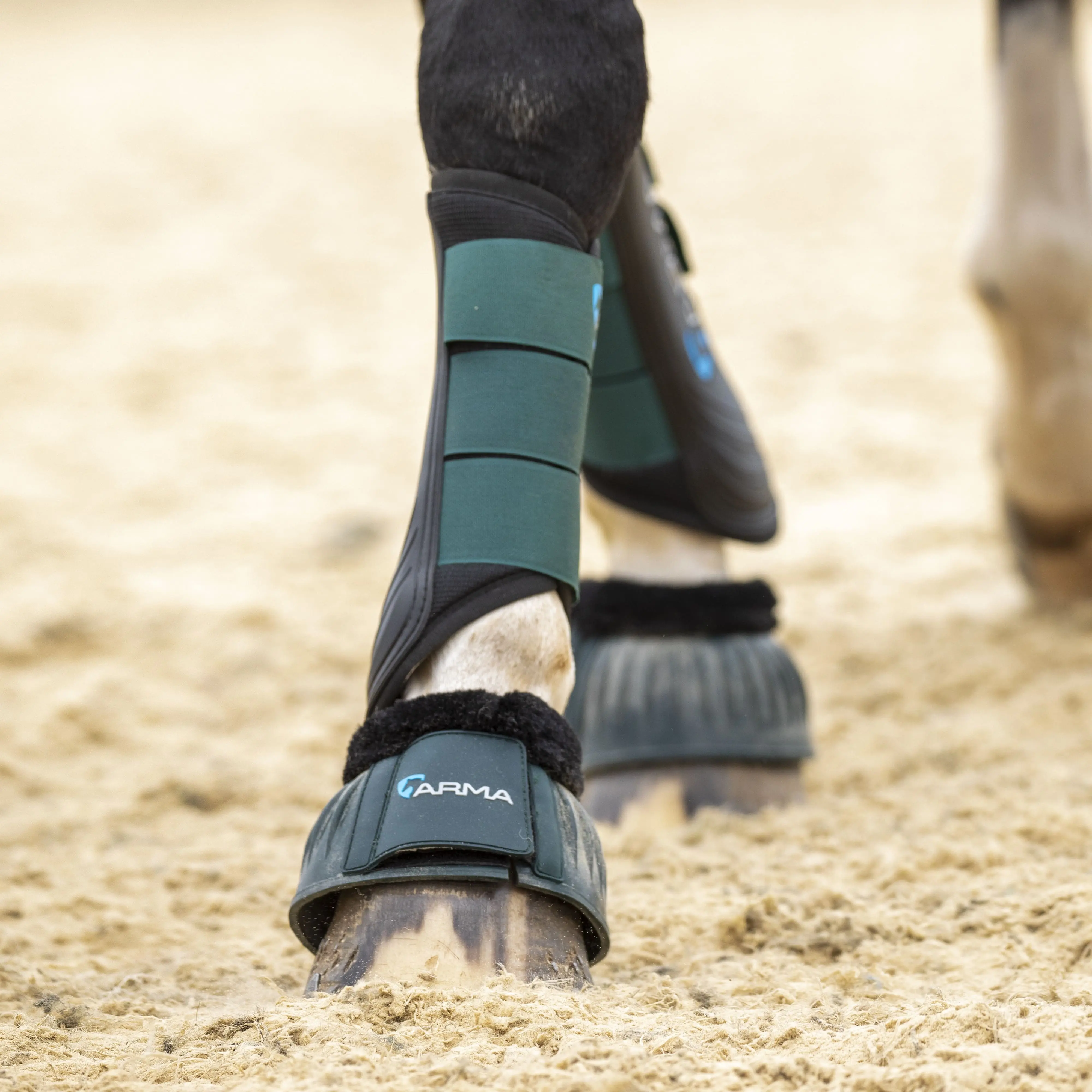 Shires ARMA Air Motion Green Brushing Boots - Image 2